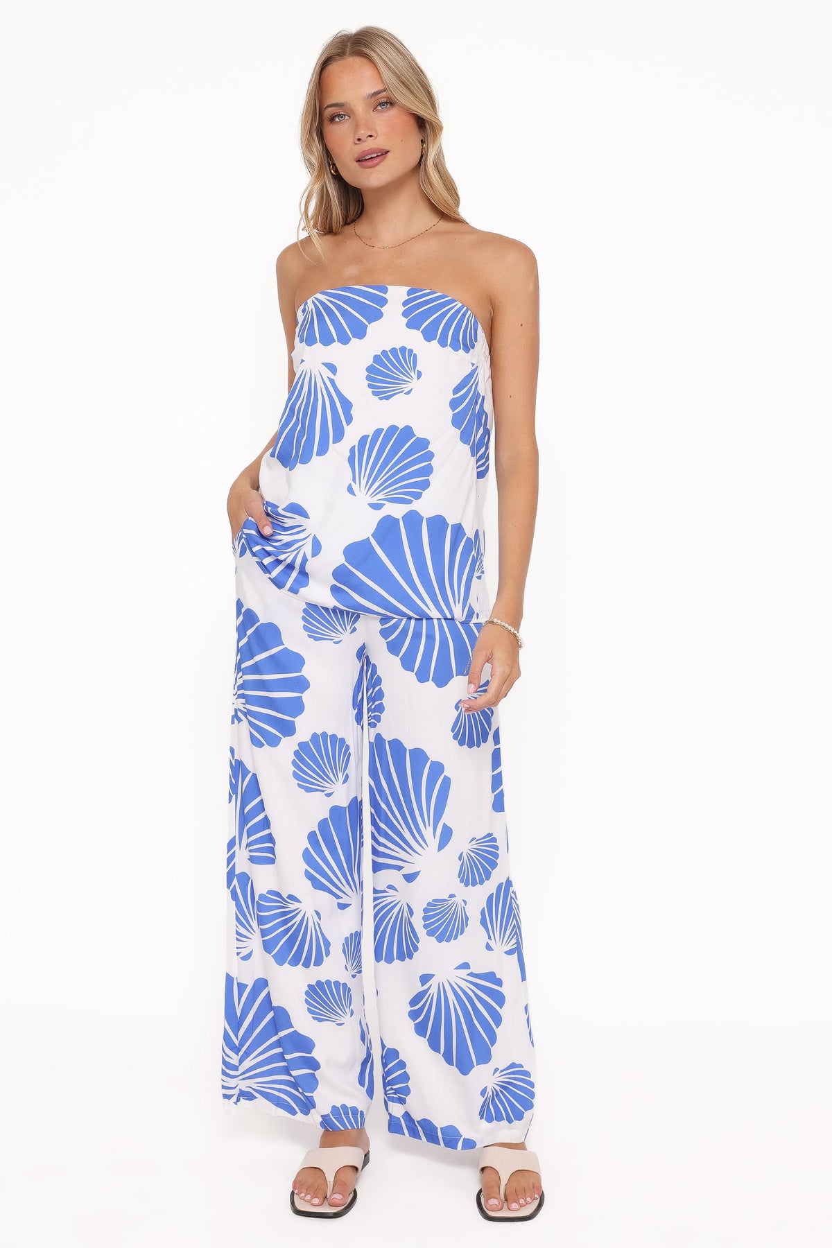 Kristy Pant Set - Blue Shell
