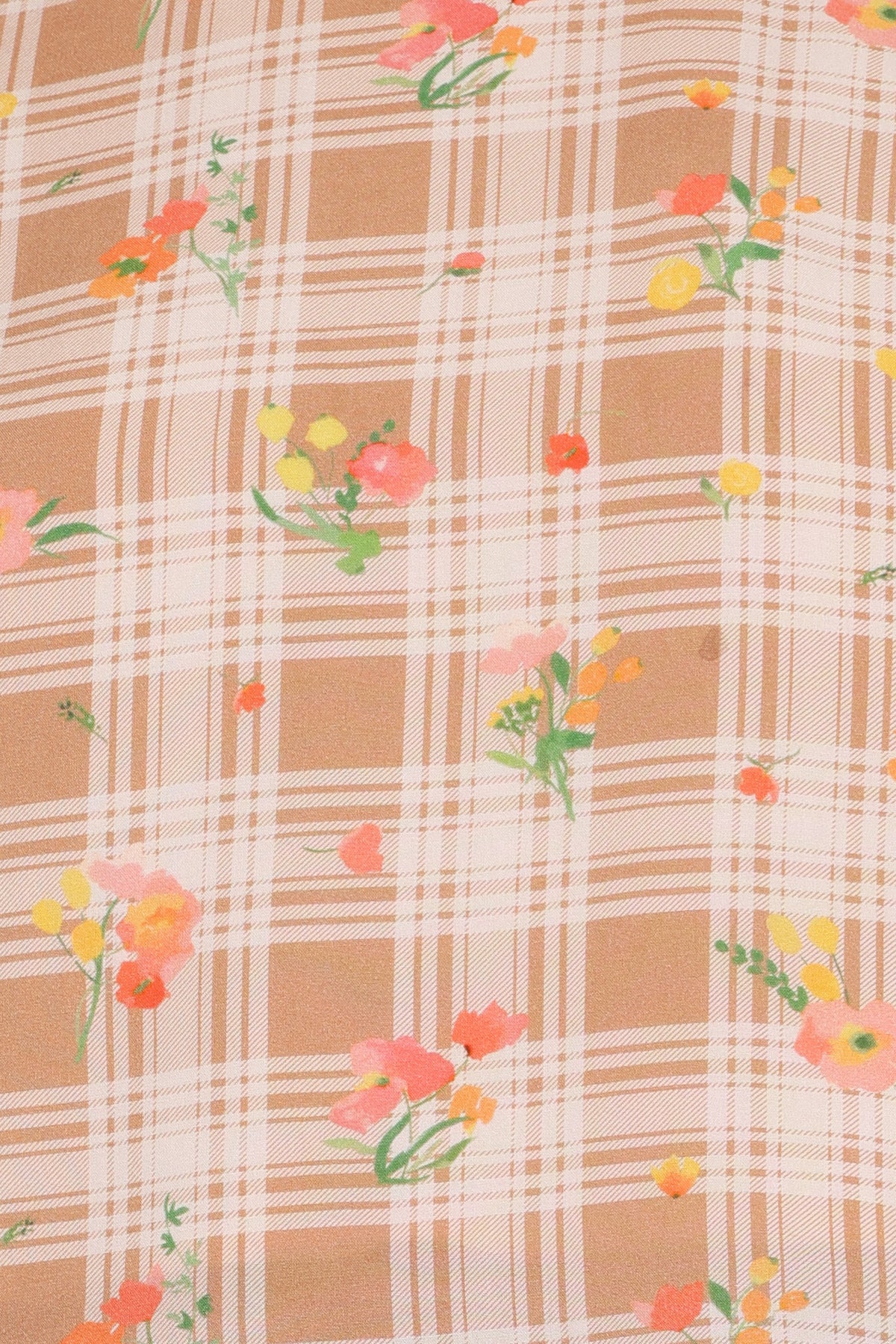 Michelle Short Set - Yellow Floral Gingham