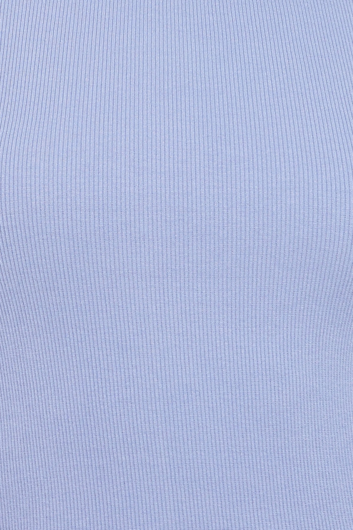 Ari Ribbed Tank Top - Cornflower Blue
