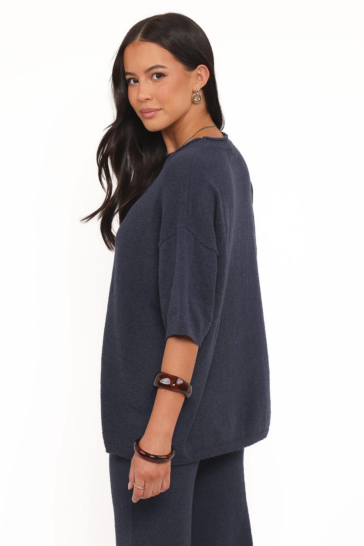Ashby Knit Top - Navy