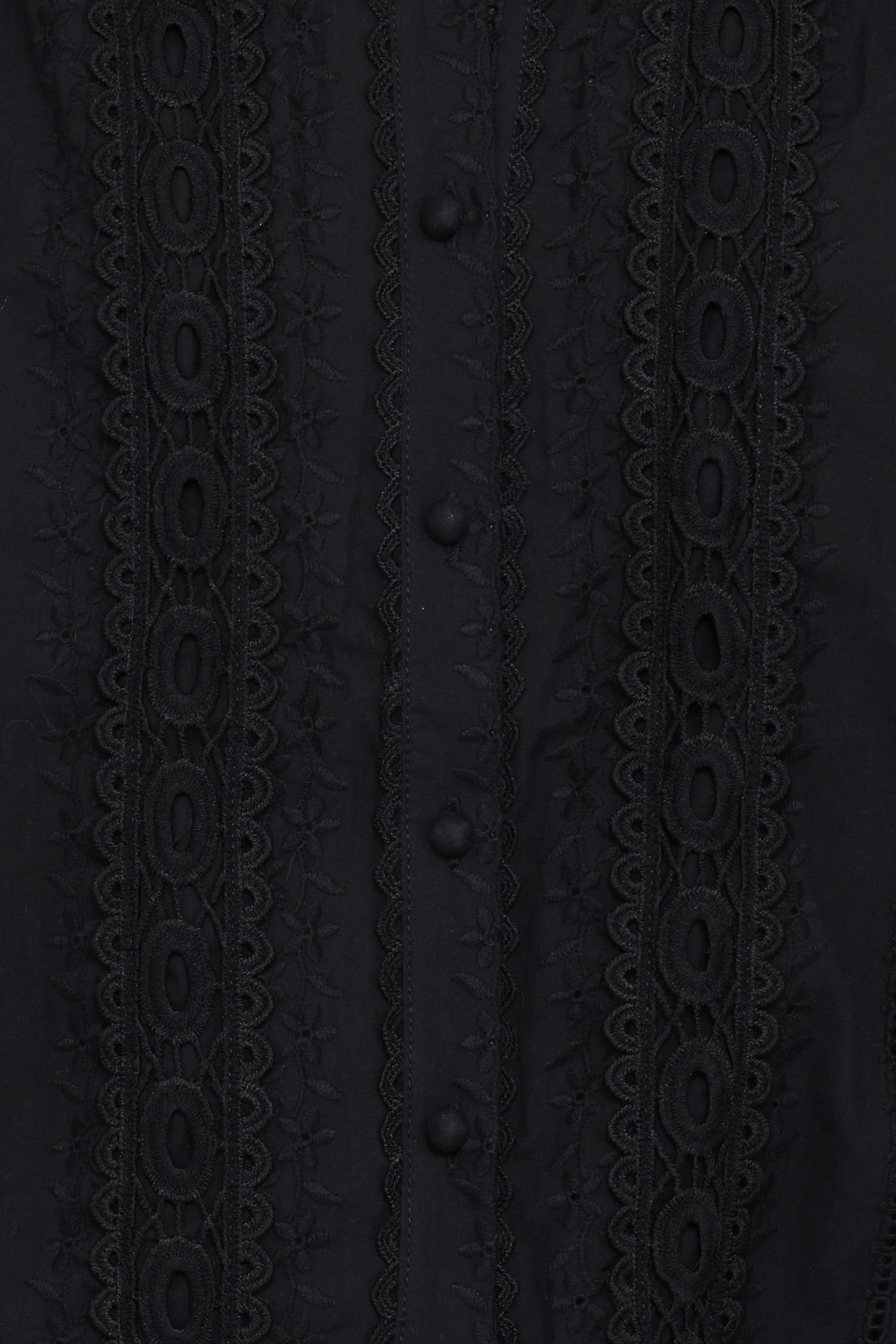 Catania Lace Inset Top - Black