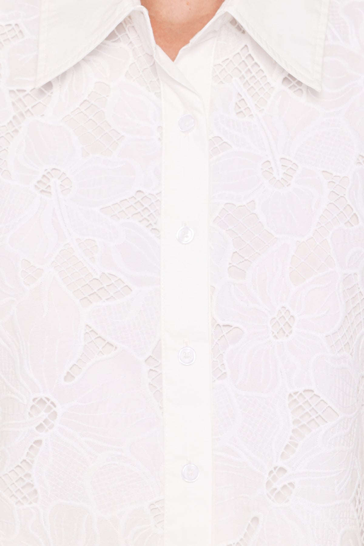 Fidelma Cropped Shirt - White