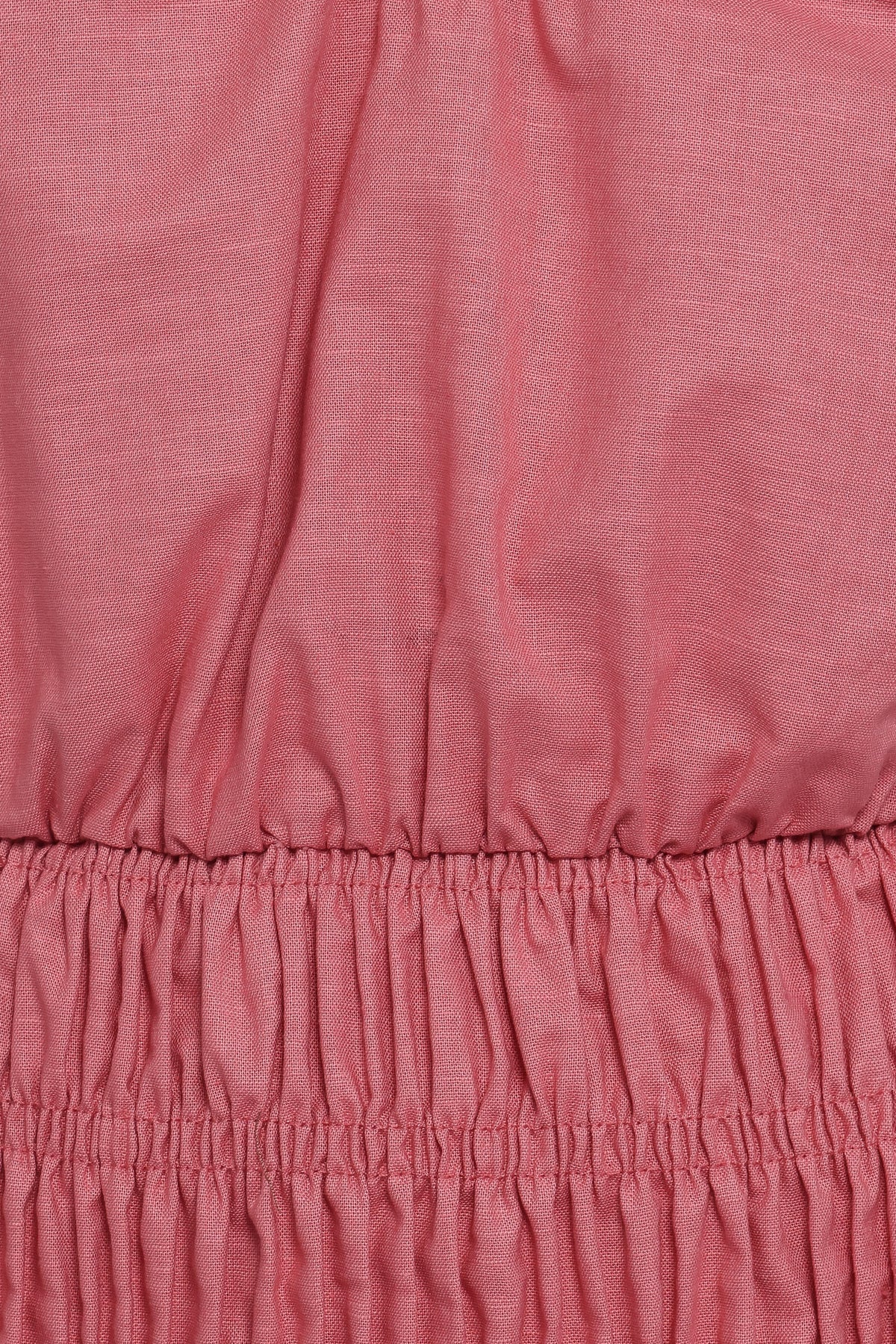 Lucilla Shirred Waist Top - Petal Pink