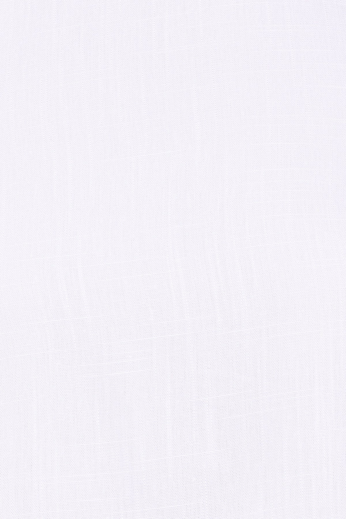 Madison Linen Cropped Tank - White