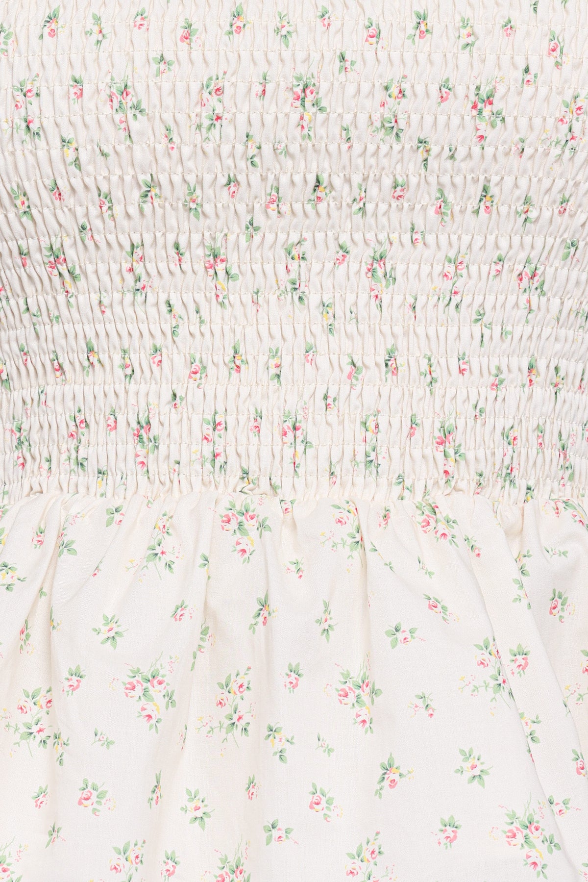 Remira Smocked Ruffle Top - White Betty