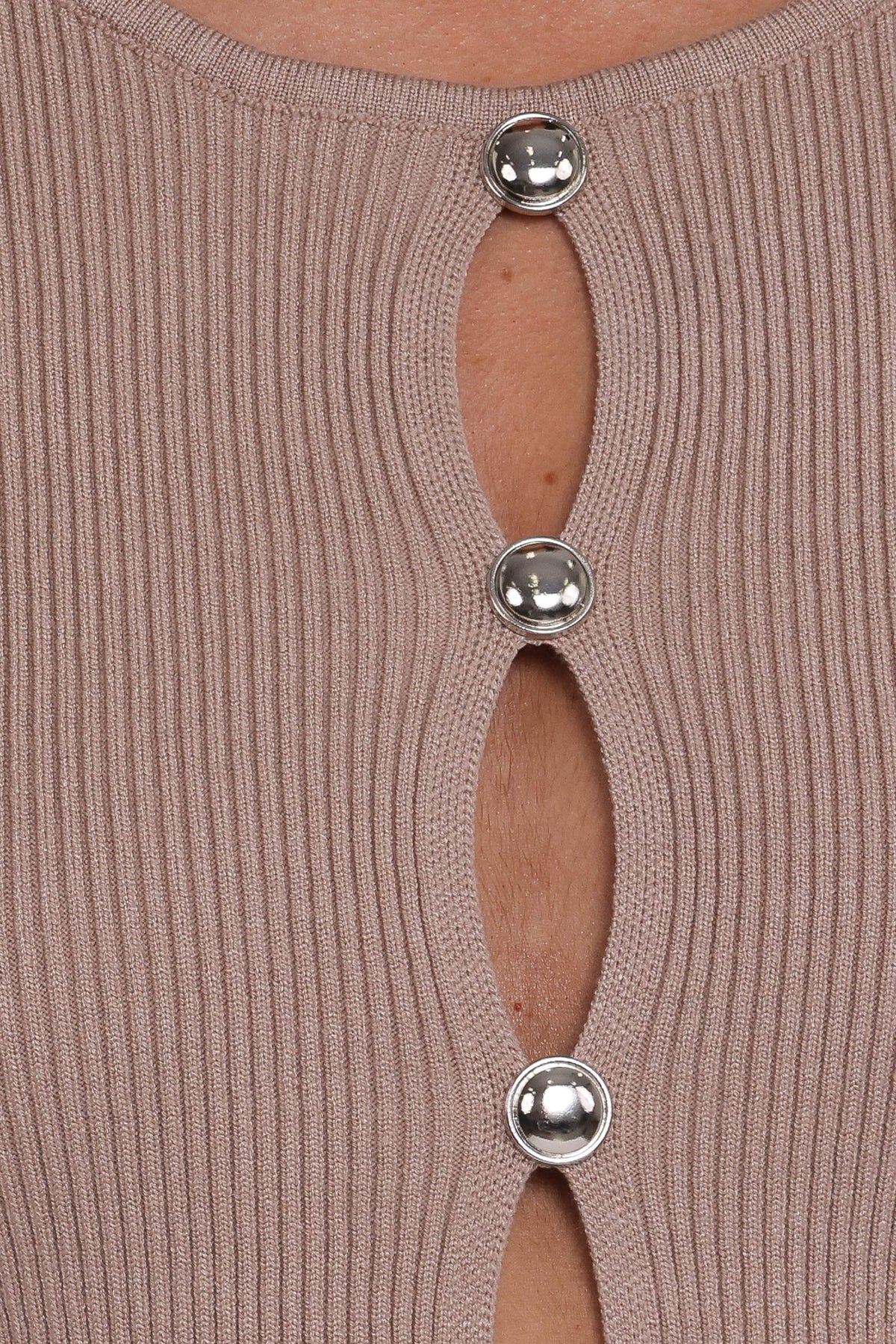 Rosienna Knit Top - Taupe