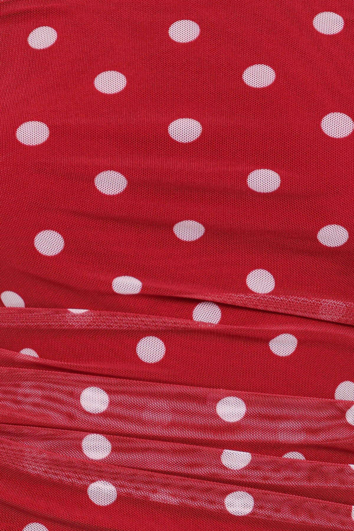 Tullia Strapless Top - Red Polka Dot