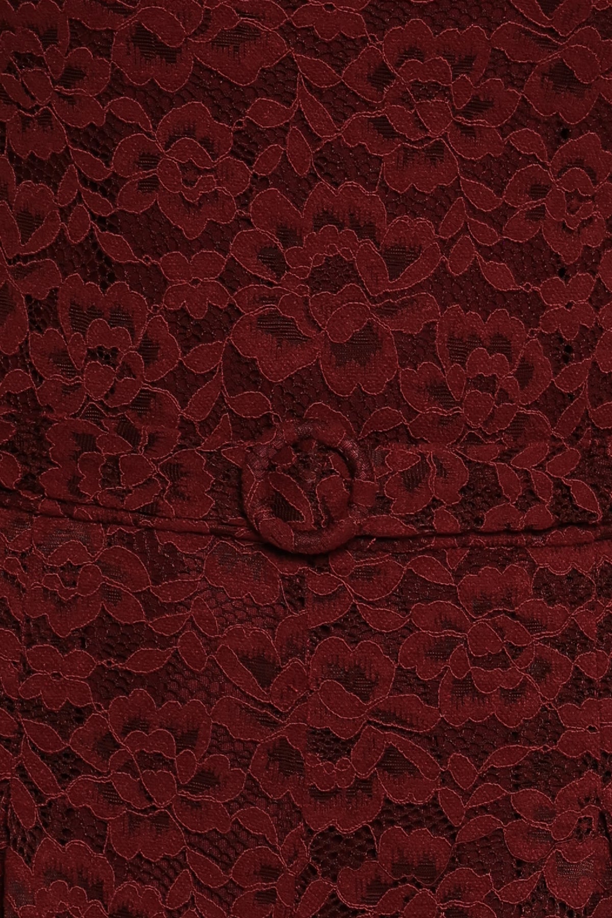 Harlie Strapless Lace Jumpsuit - Burgundy