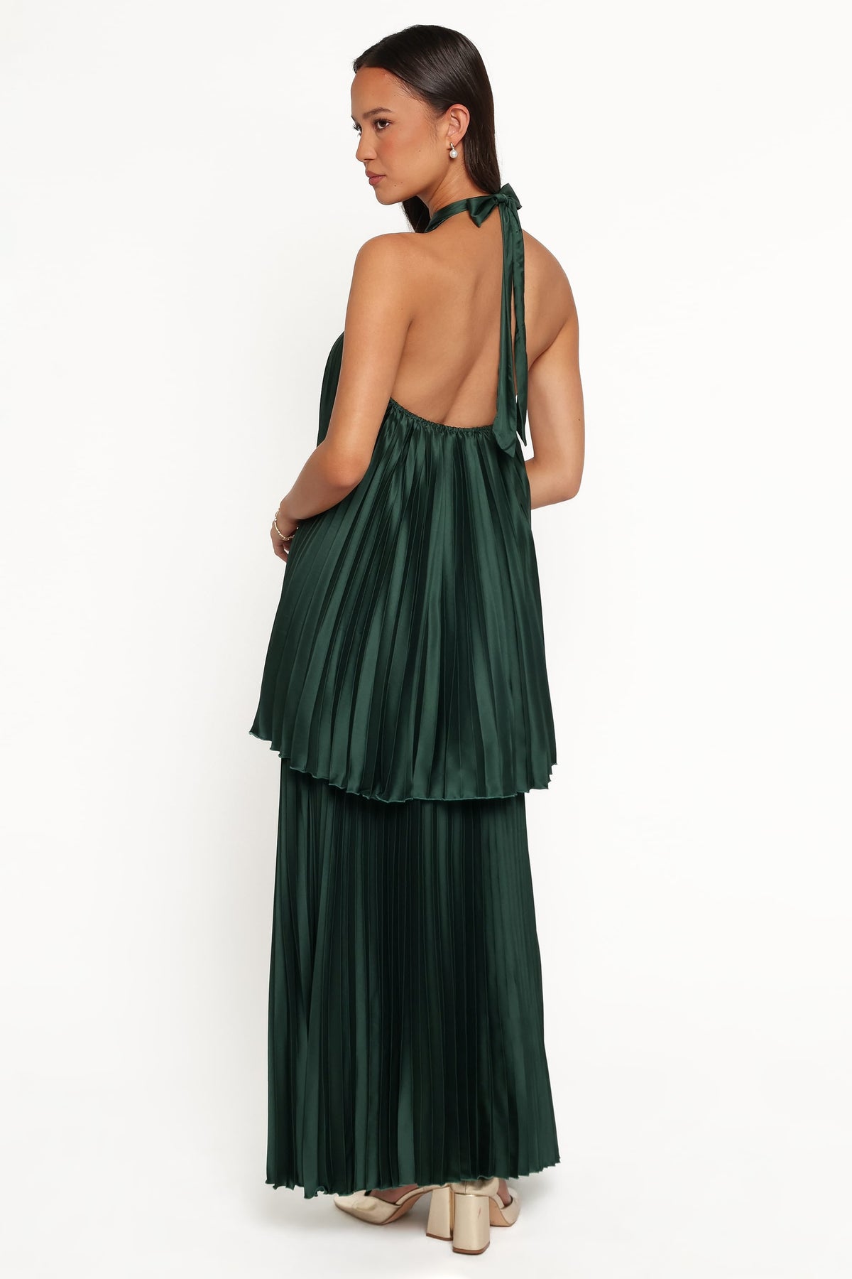 Darina Pleated Skirt Set - Olive