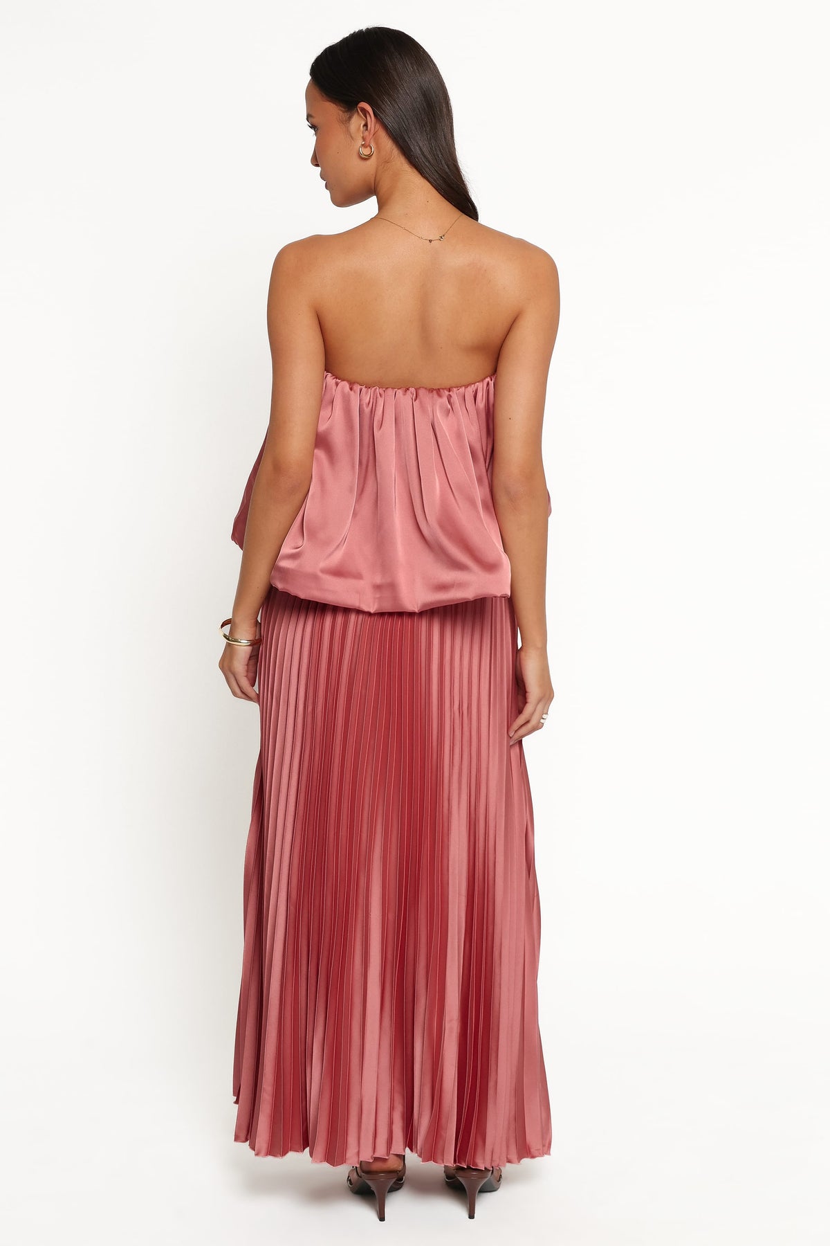 Dorado Pleated Skirt Set - Dusty Rose