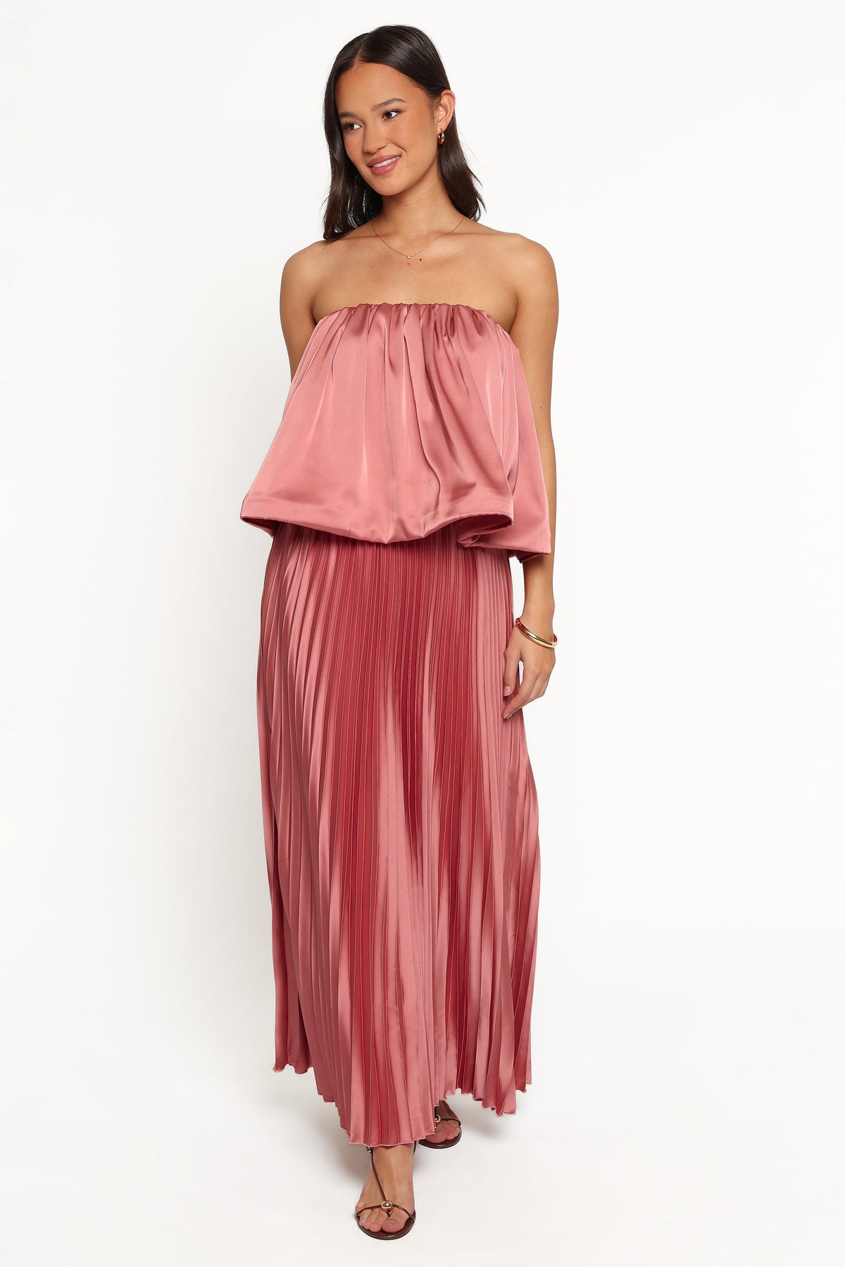 Dorado Pleated Skirt Set - Dusty Rose