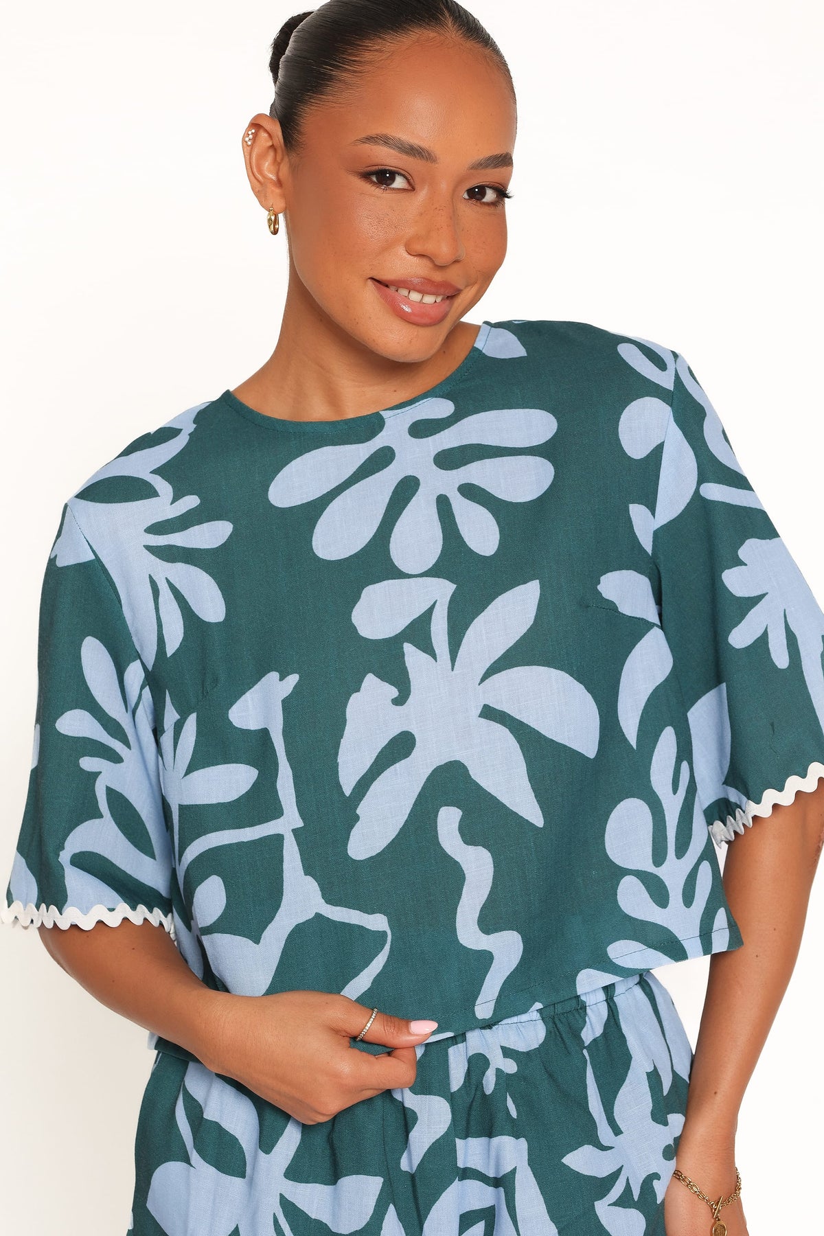 Gaia Short Set - Blue Leaf