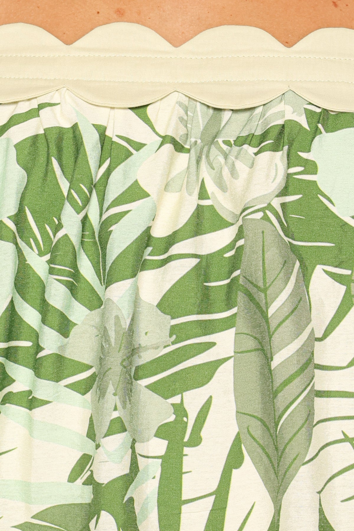 Lillian Short Set - Green Leaf