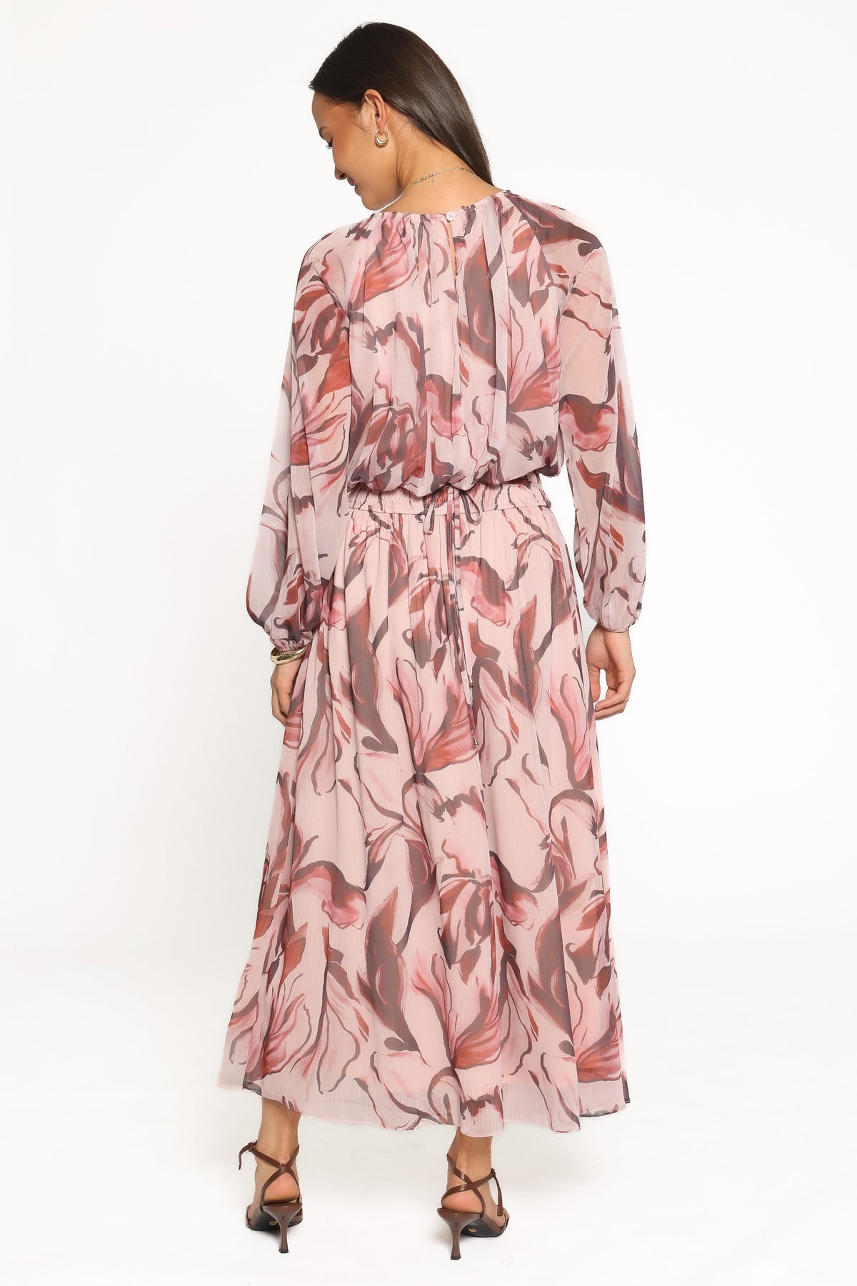 Lorei Chiffon Skirt Set - Pink Petal