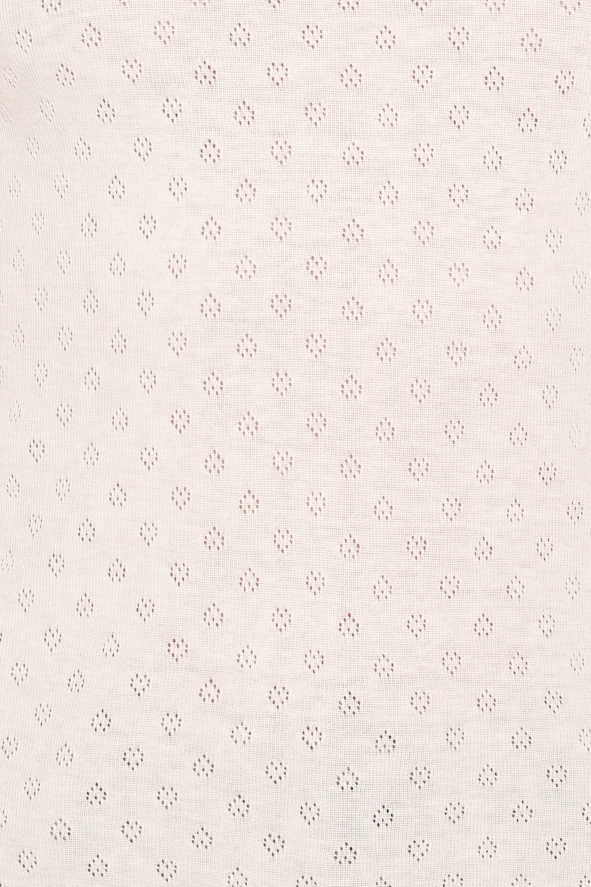 Darla Pointelle Baby Tee - White
