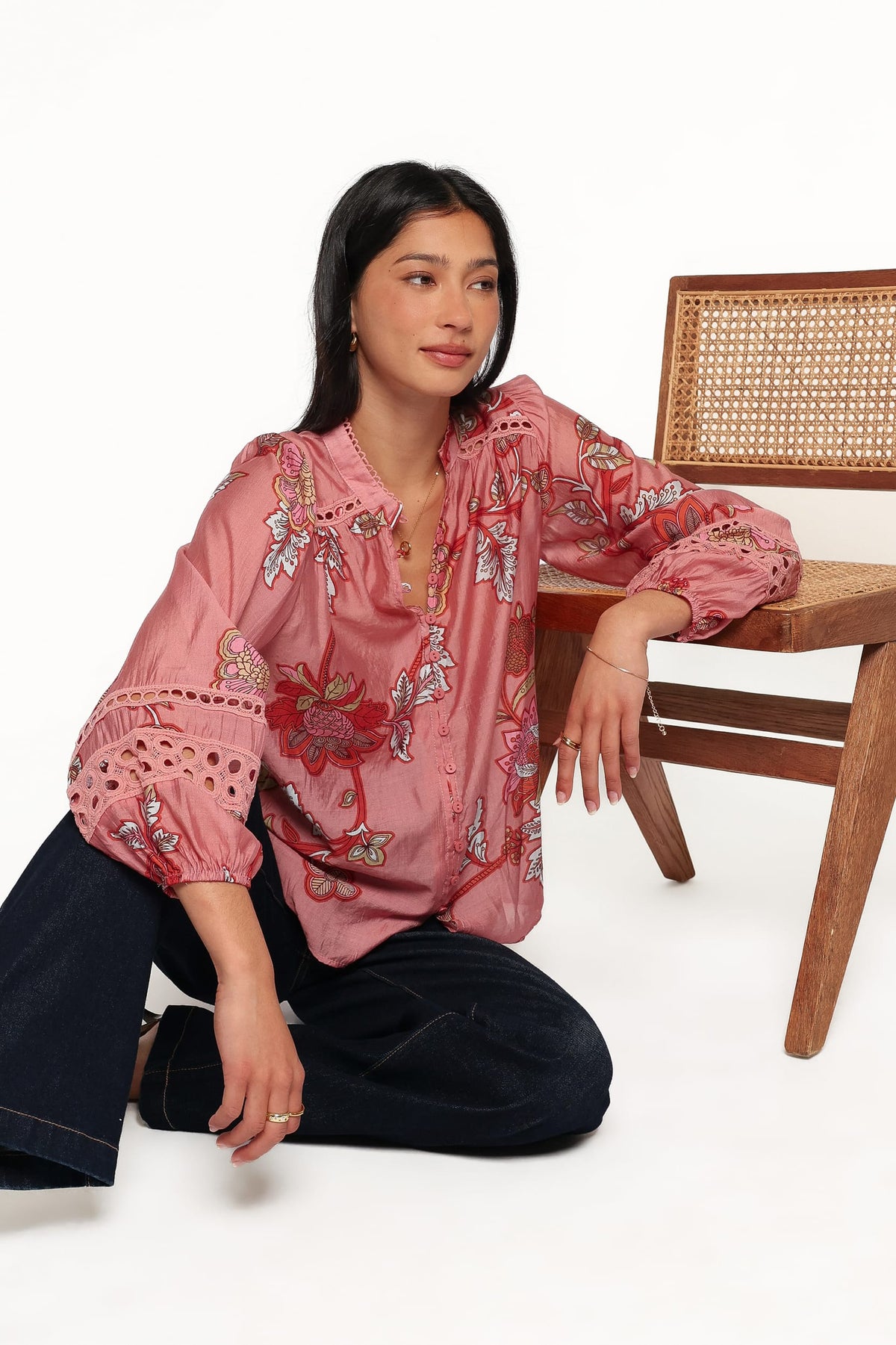 Eugenia Top - Pink Floral
