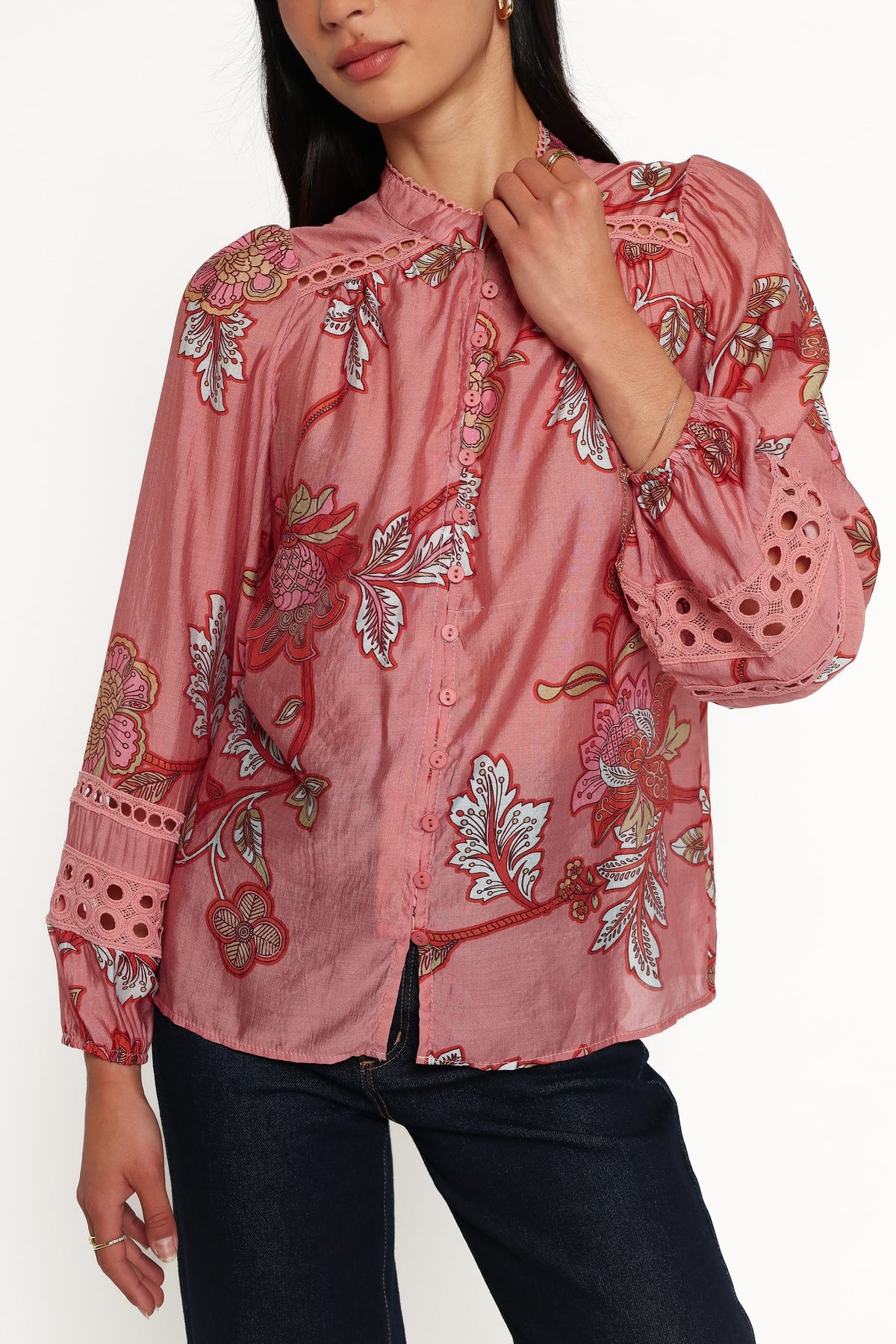 Eugenia Top - Pink Floral