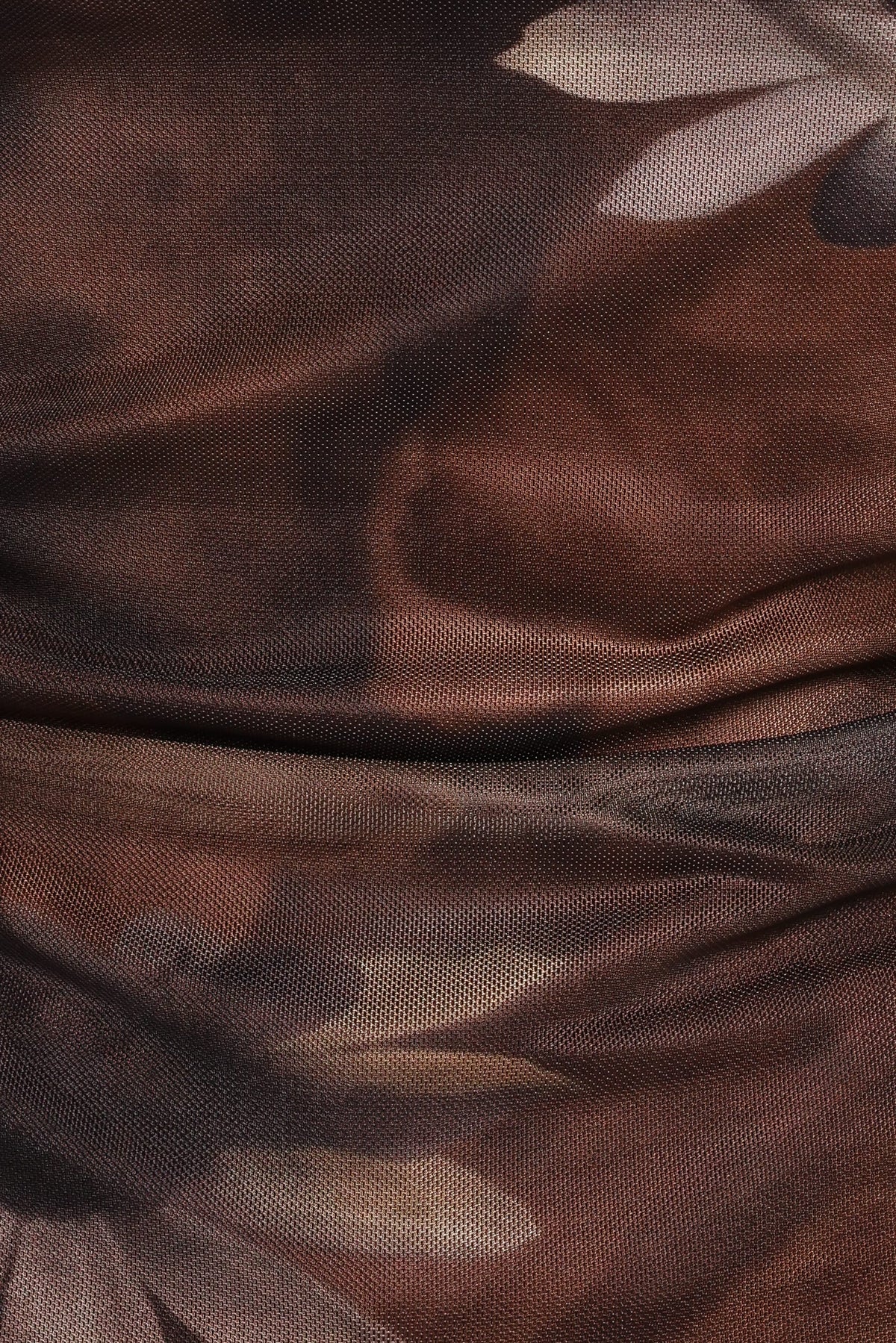 Sayber Mesh Top - Brown Floral