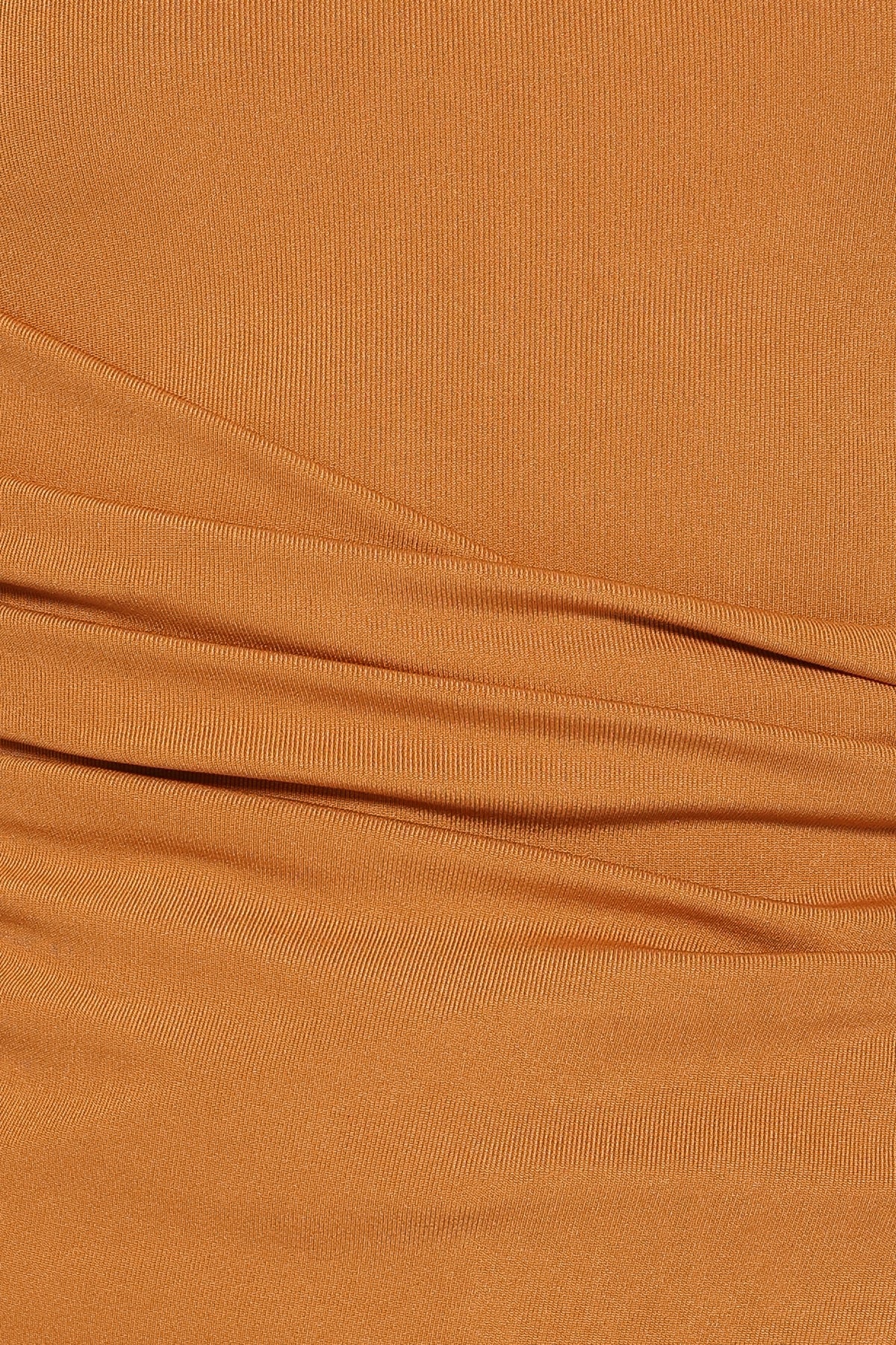 Velda Draped Knit Top - Toffee Brown