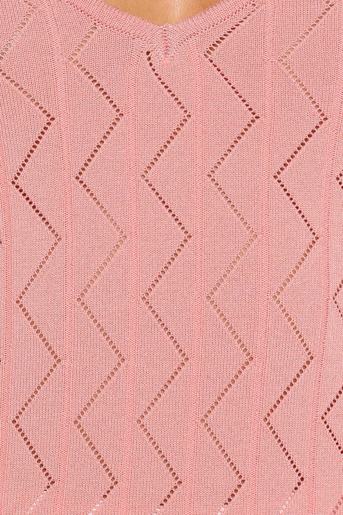 Vesta Pointelle Knit Tank - Pink