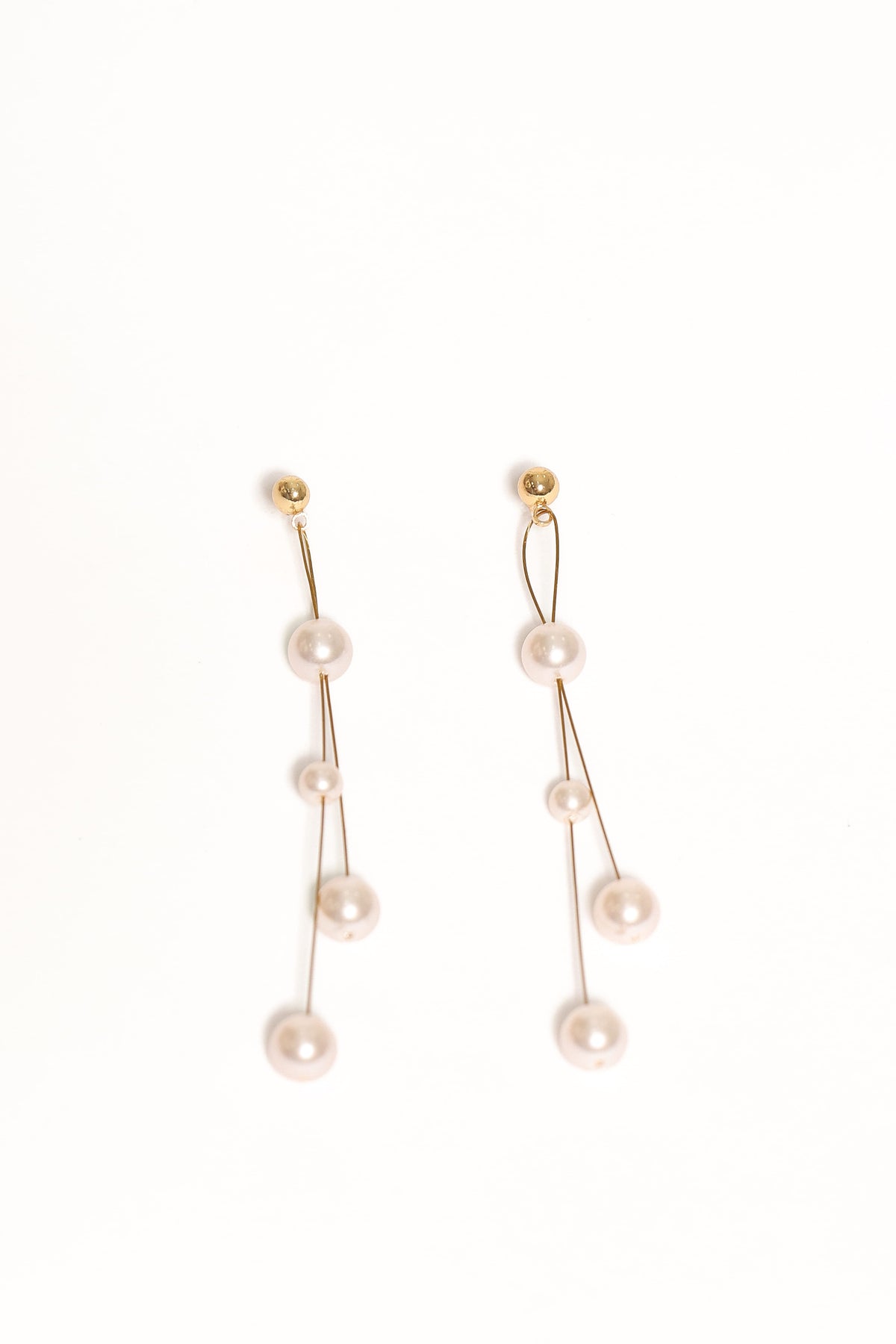 Isabelle Drop Earrings - Gold Pearl