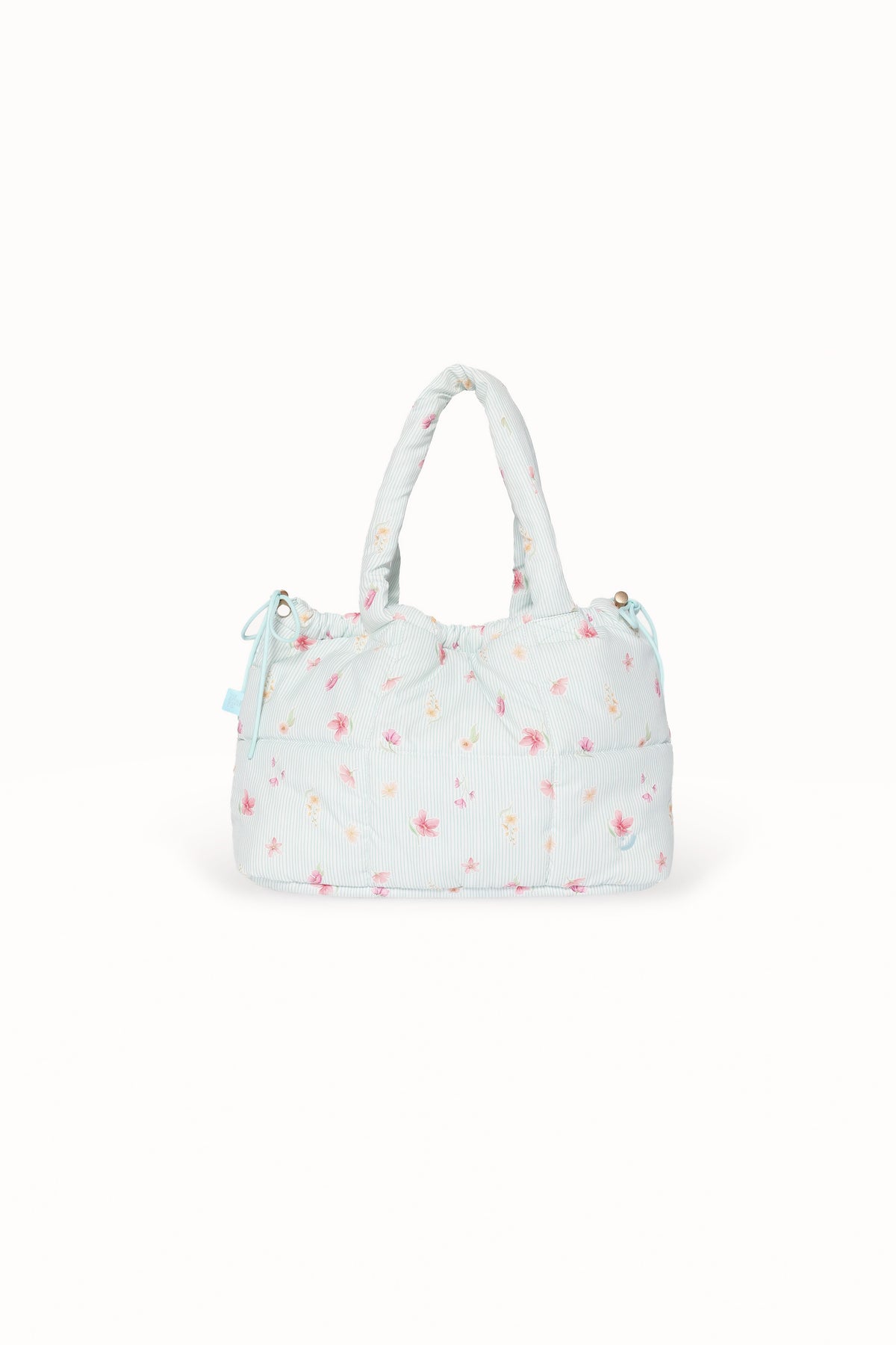 Marshmallow Midi Tote - Blue Garden Stripe