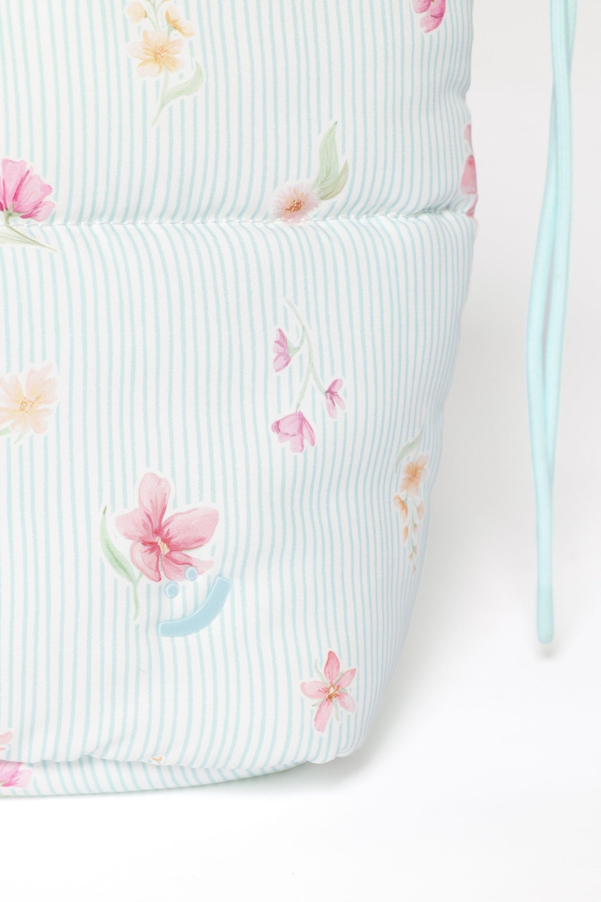 Marshmallow Midi Tote - Blue Garden Stripe