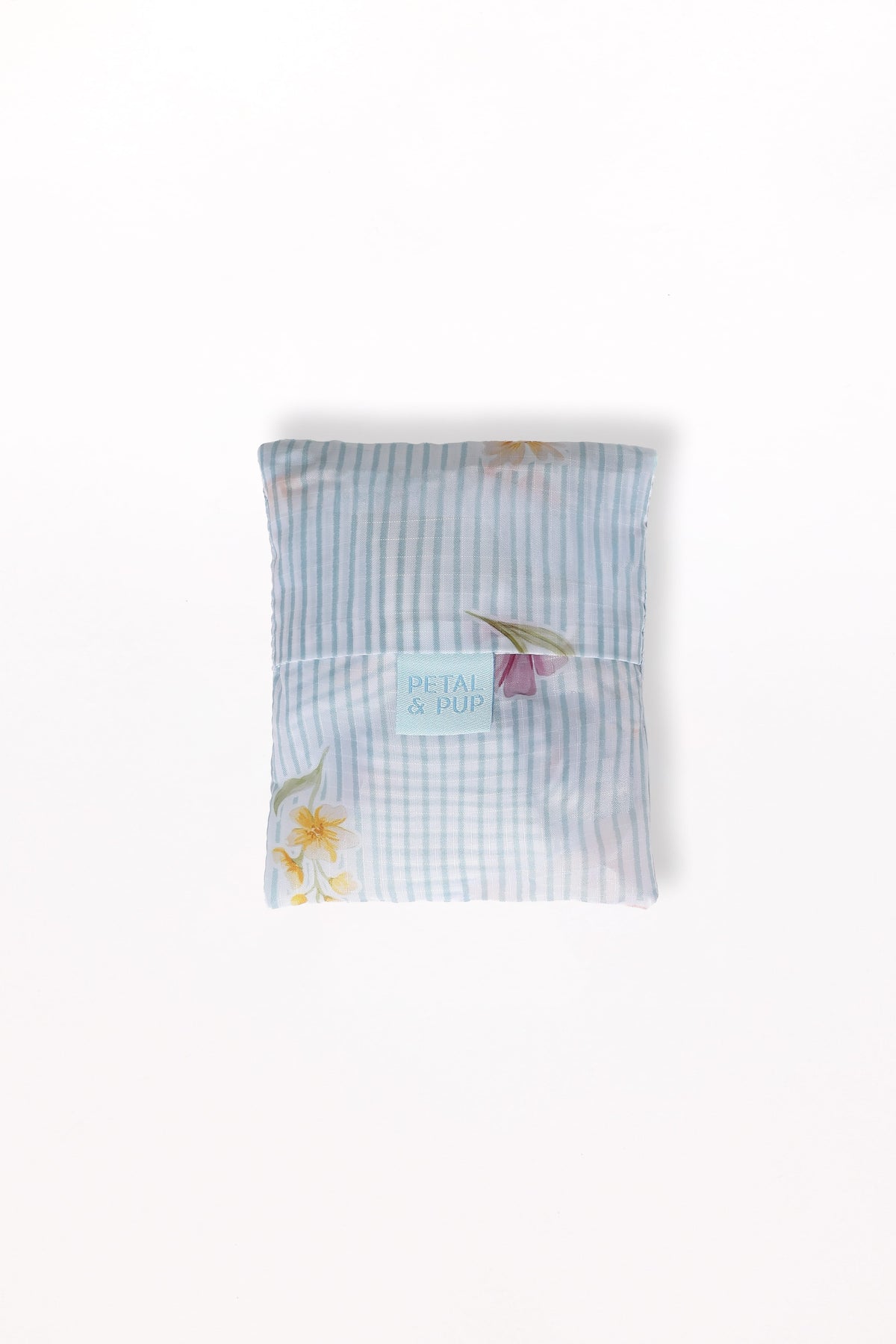 Reusable Shopping Bag - Blue Garden Stripe