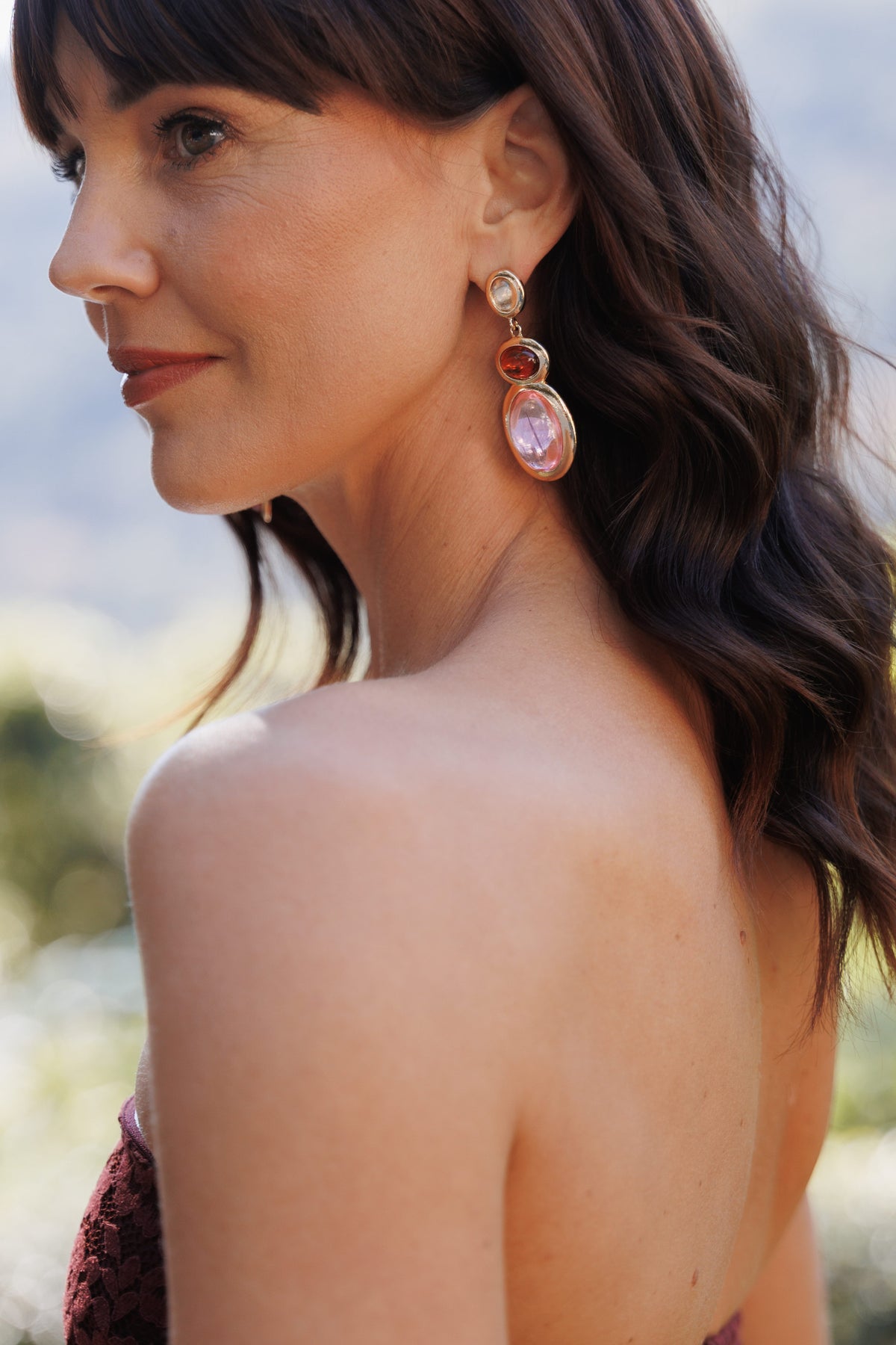 Rosabelle Drop Earrings - Pink Multi