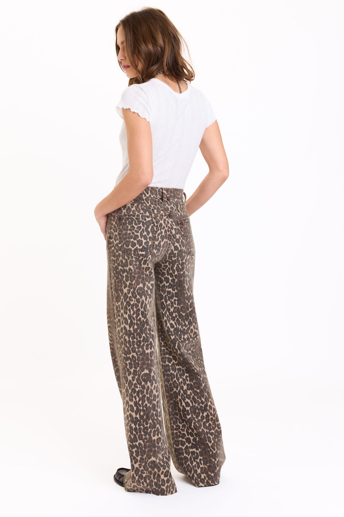 Daze Far Out Wide Leg Denim - Cool Cat