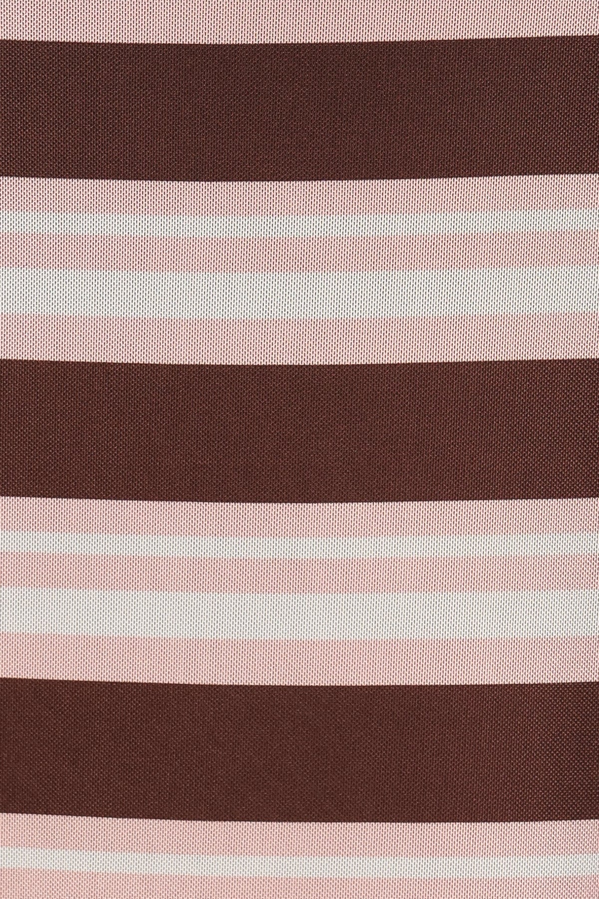 Dia Mesh Column Skirt - Pink/Brown Stripe