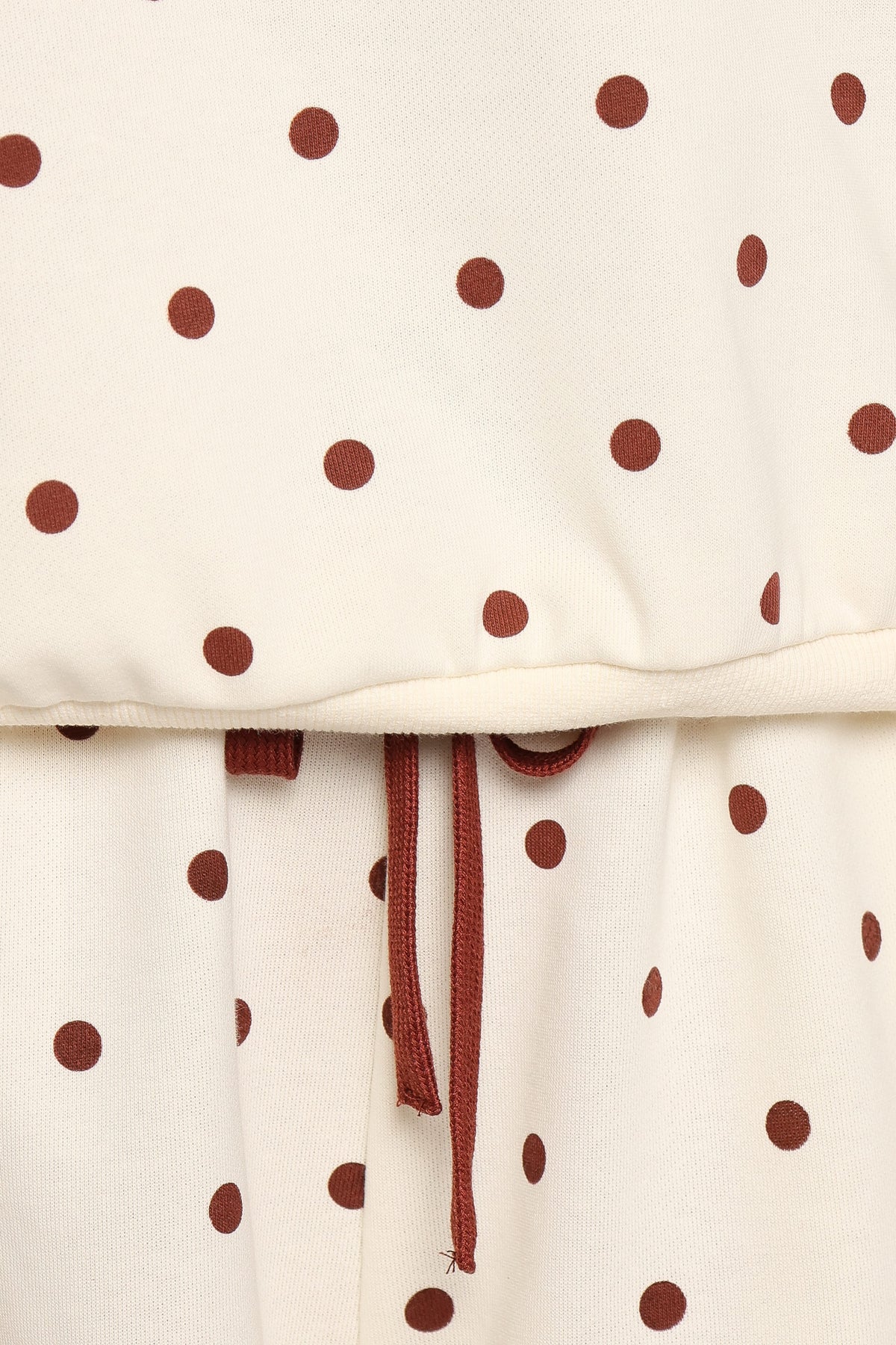 Novie Sweat Shorts - Brown Polka Dot