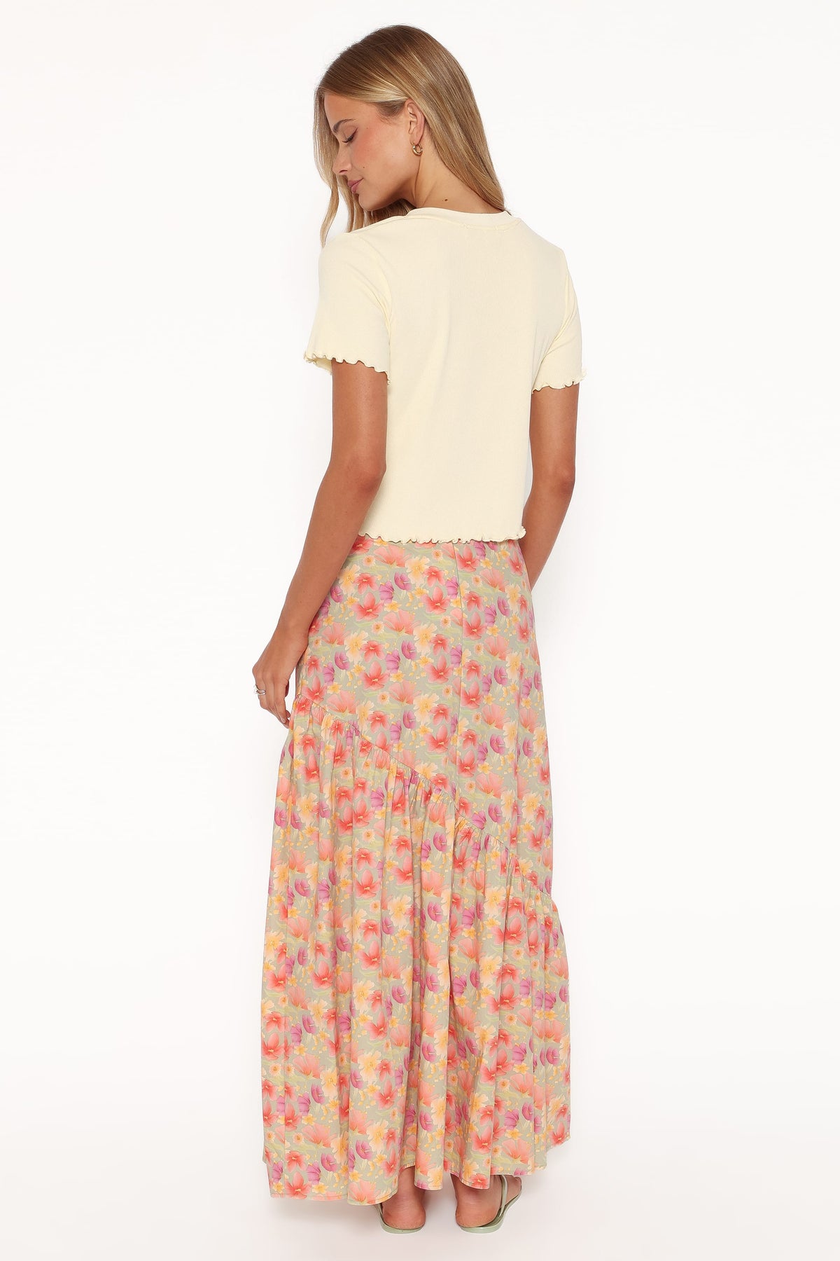 Shelbie Maxi Skirt - Sage Wildflower