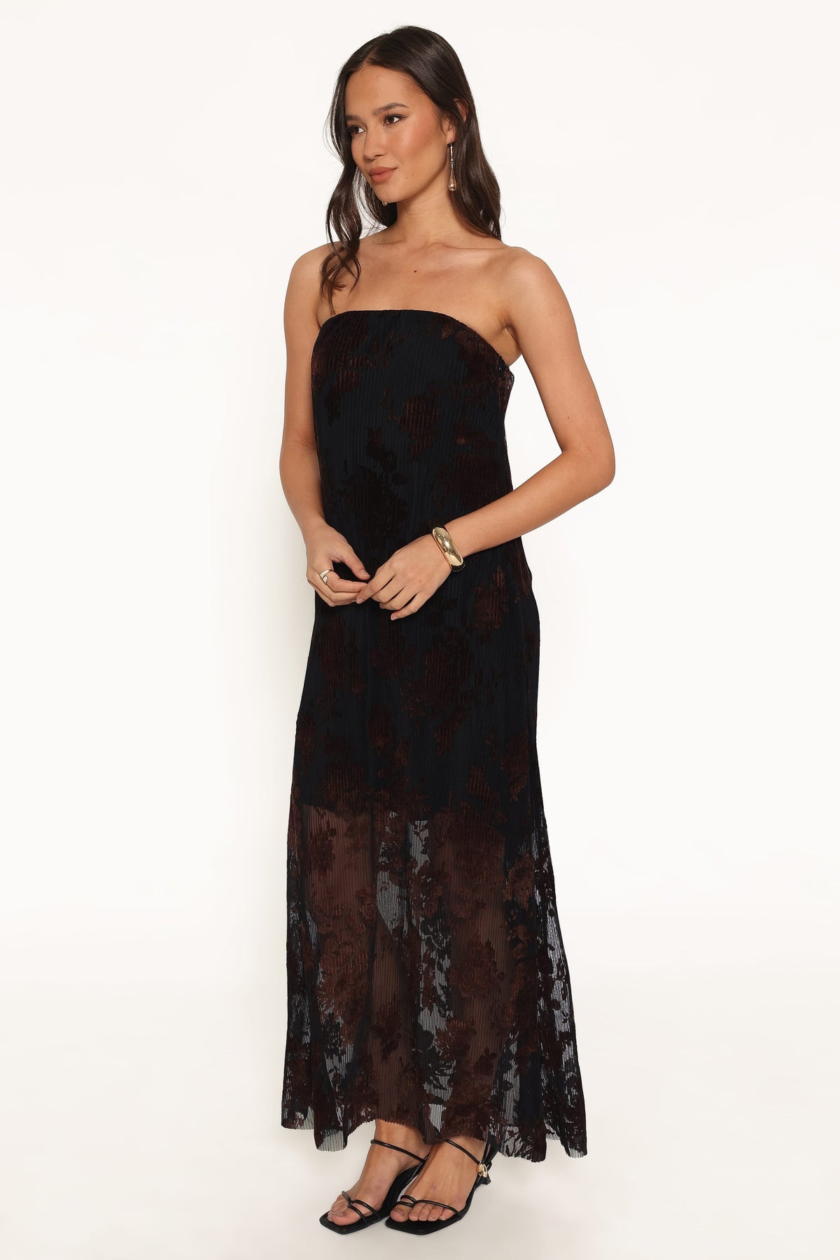 Alegra Maxi Dress - Black Floral