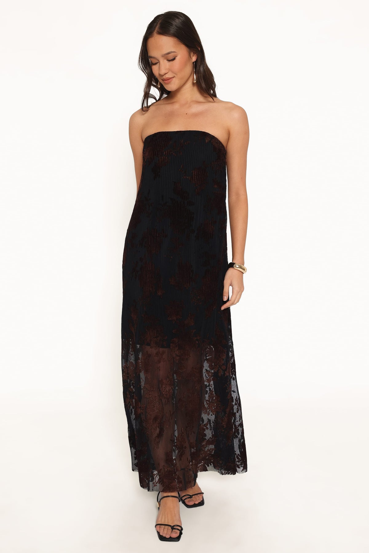 Alegra Maxi Dress - Black Floral