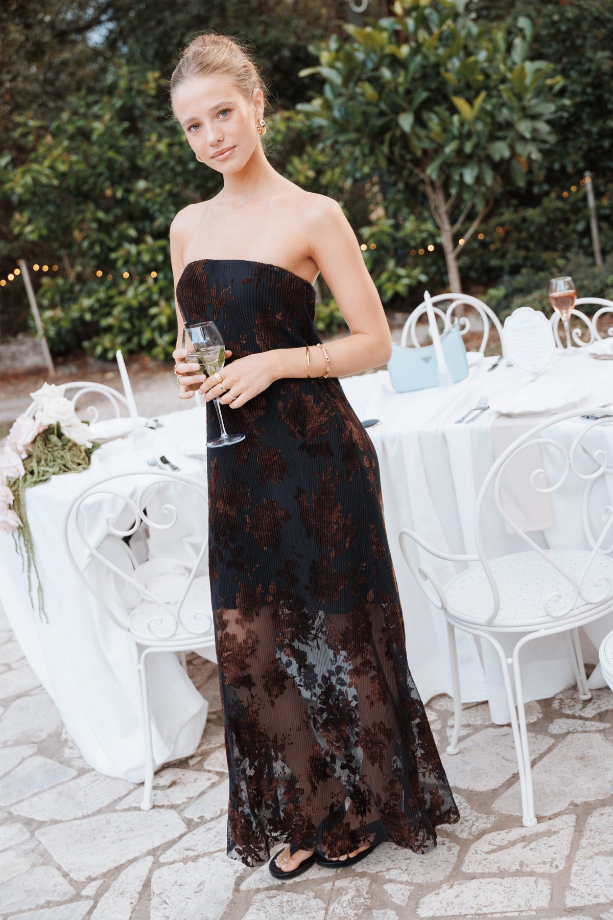 Alegra Maxi Dress - Black Floral