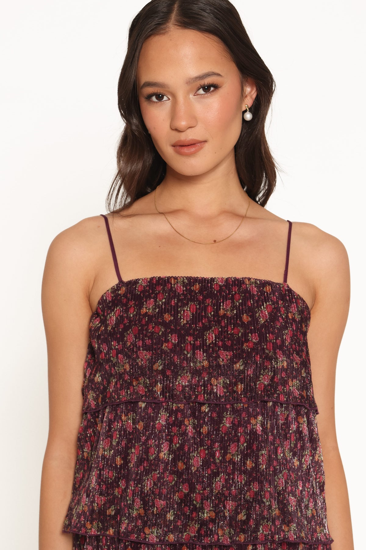 Alinae Maxi Dress - Purple Floral