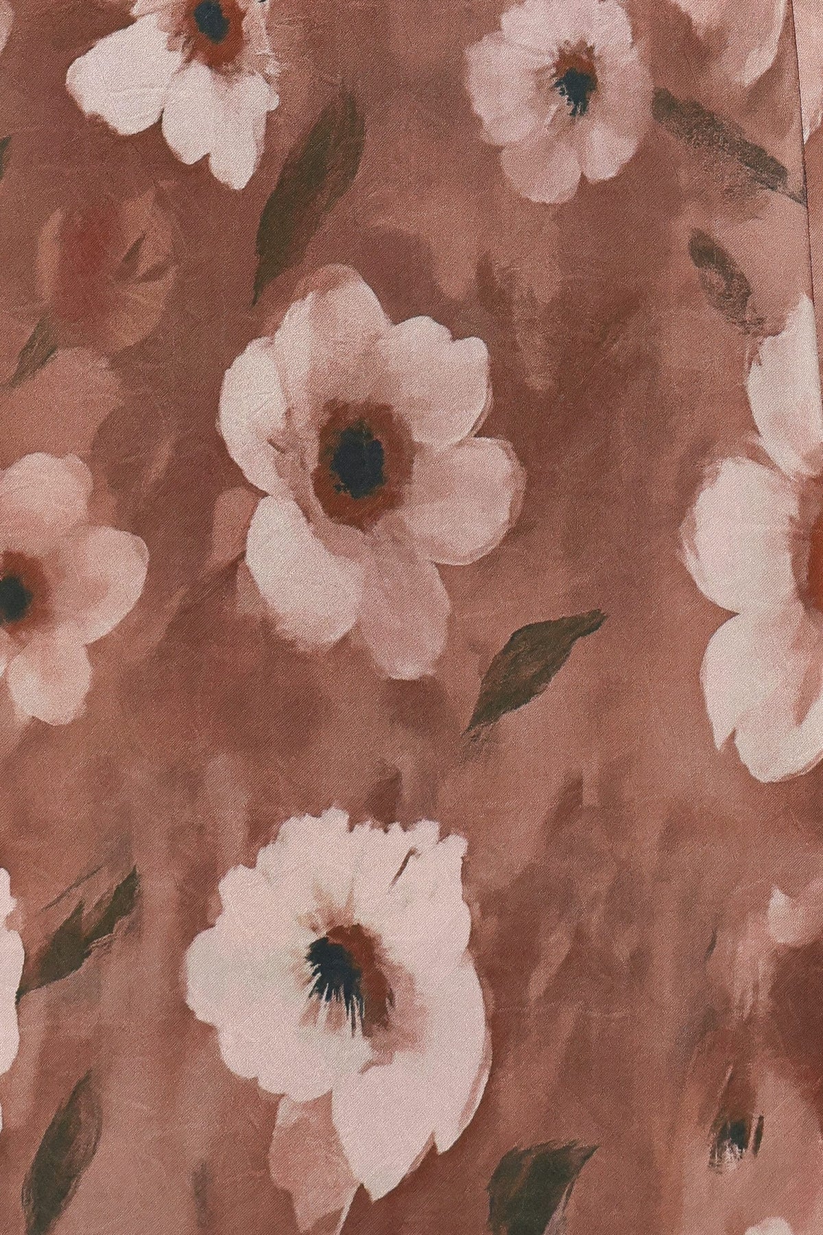 Barluin Midi Dress - Brown Floral