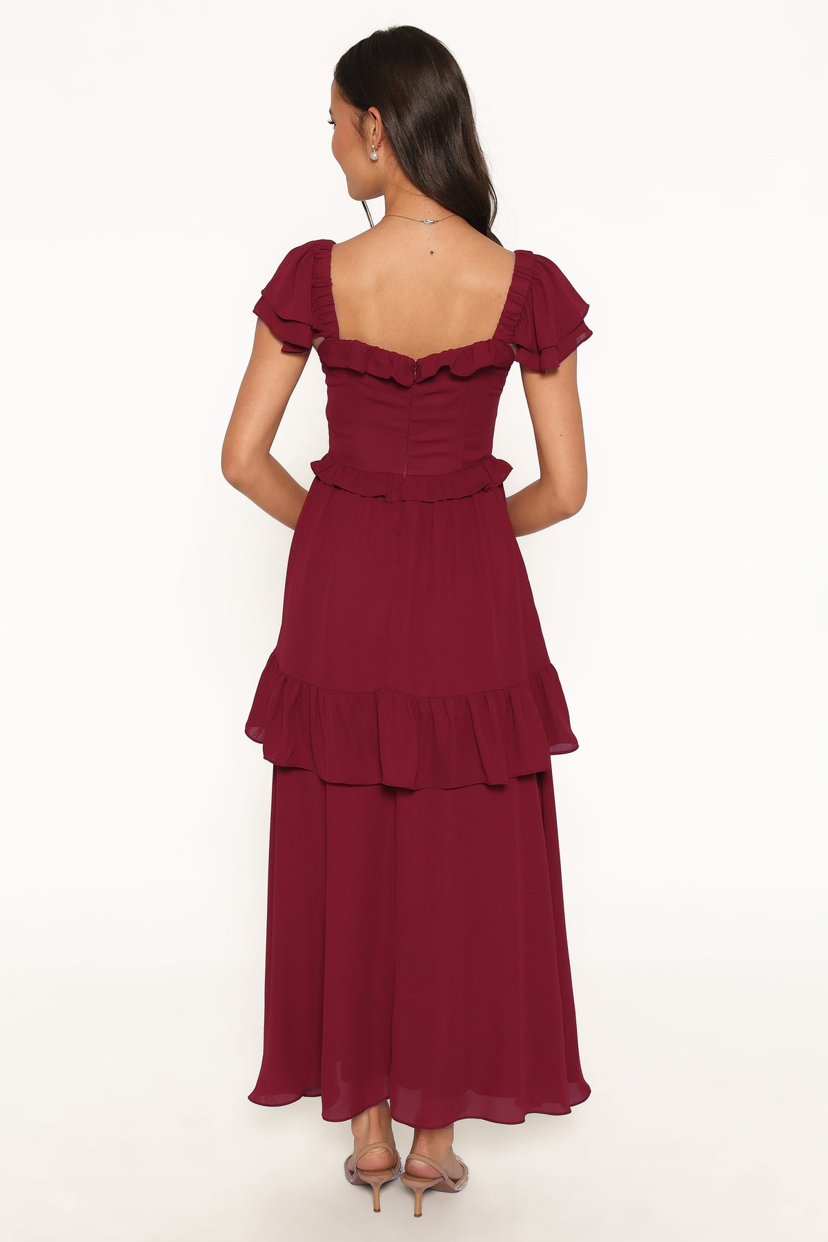 Delavine Maxi Dress - Burgundy