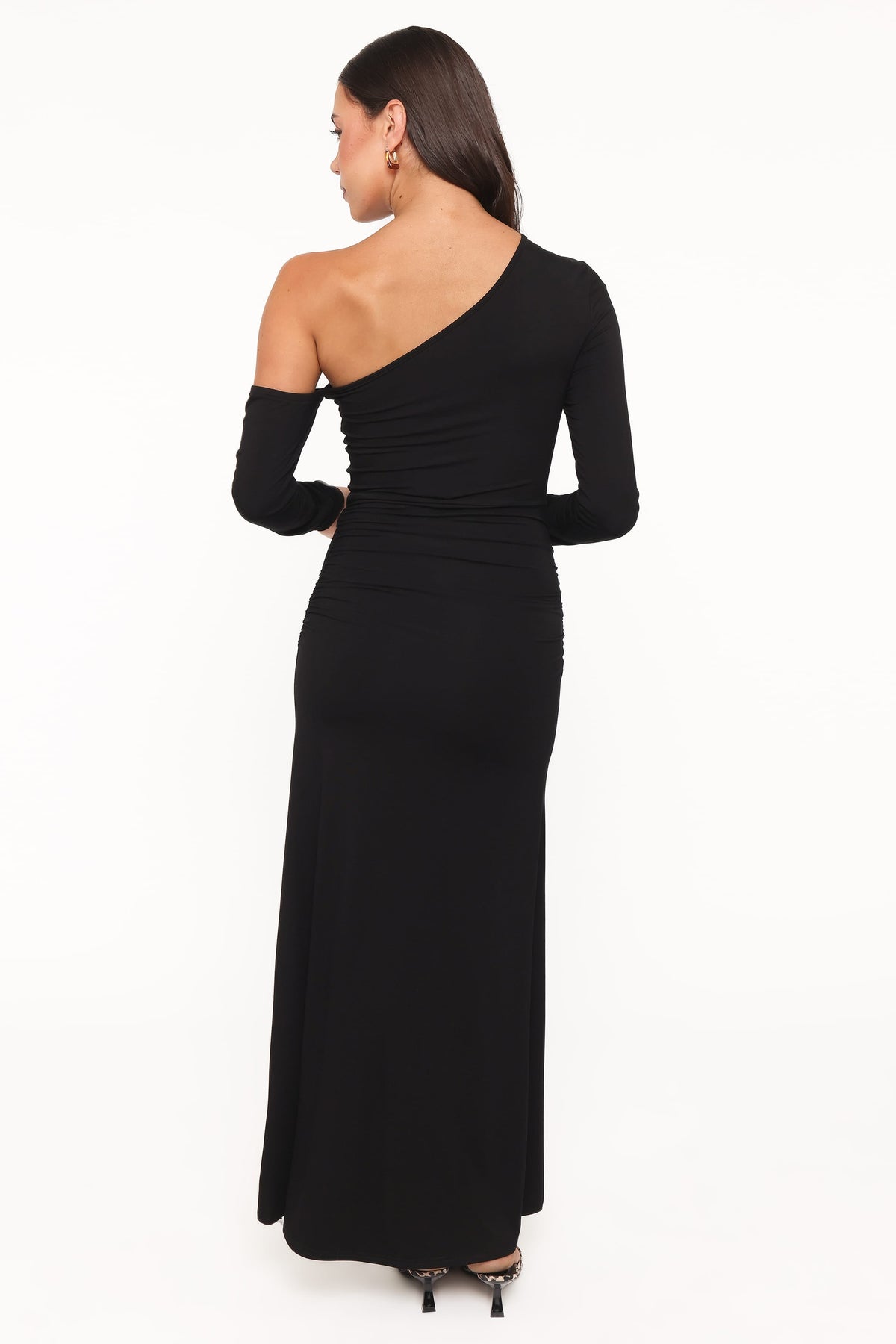 Dionne Off Shoulder Maxi Dress - Black