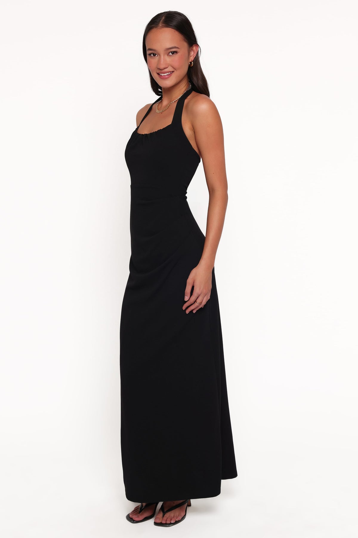 Femina Halterneck Maxi Dress - Black