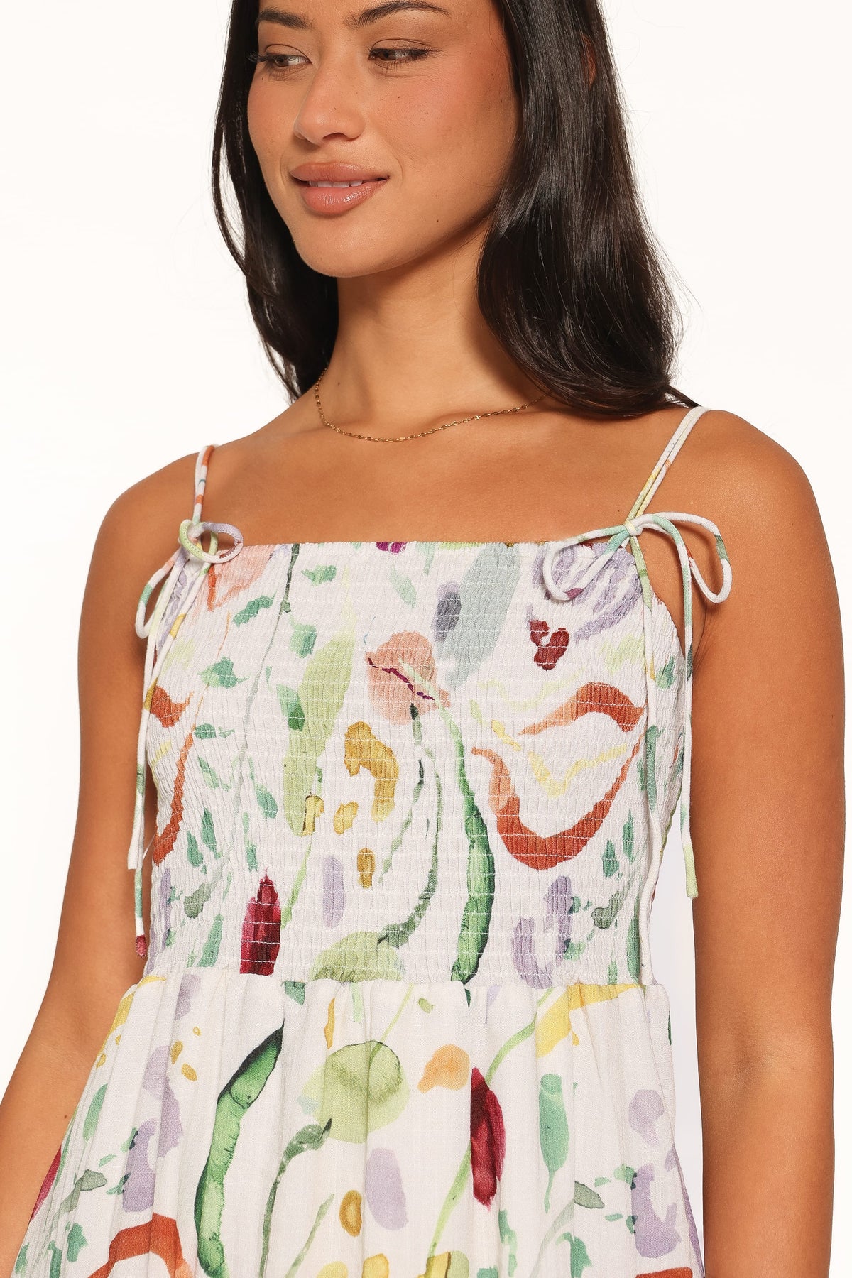 Gresha Mini Dress - Pink Watercolor