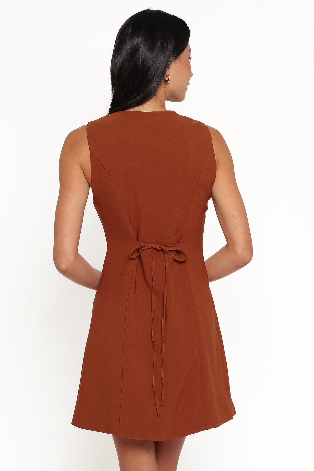 Hanson Mini Dress - Chocolate Brown
