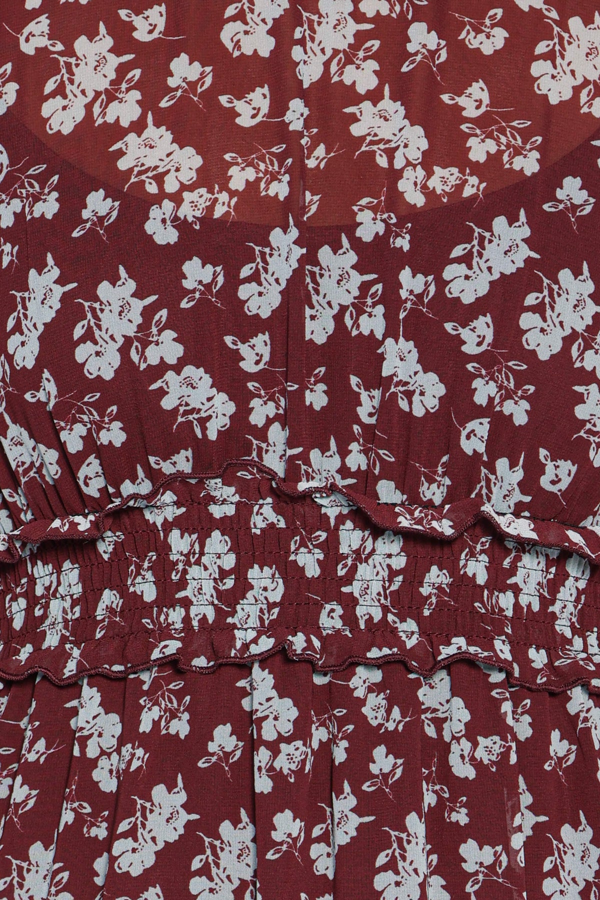 Kelina Maxi Dress - Burgundy Floral