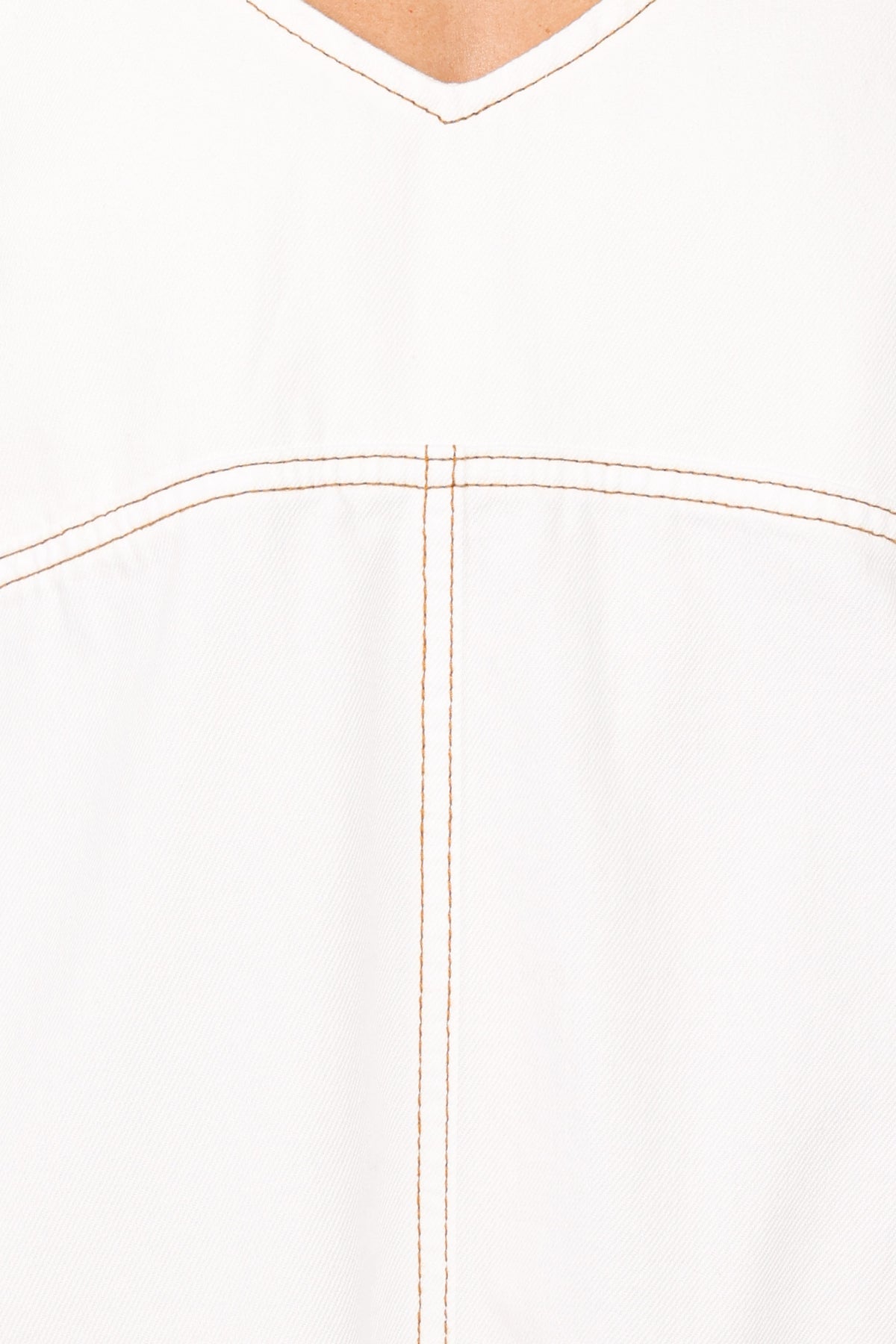 Kinley Mini Dress - White Denim