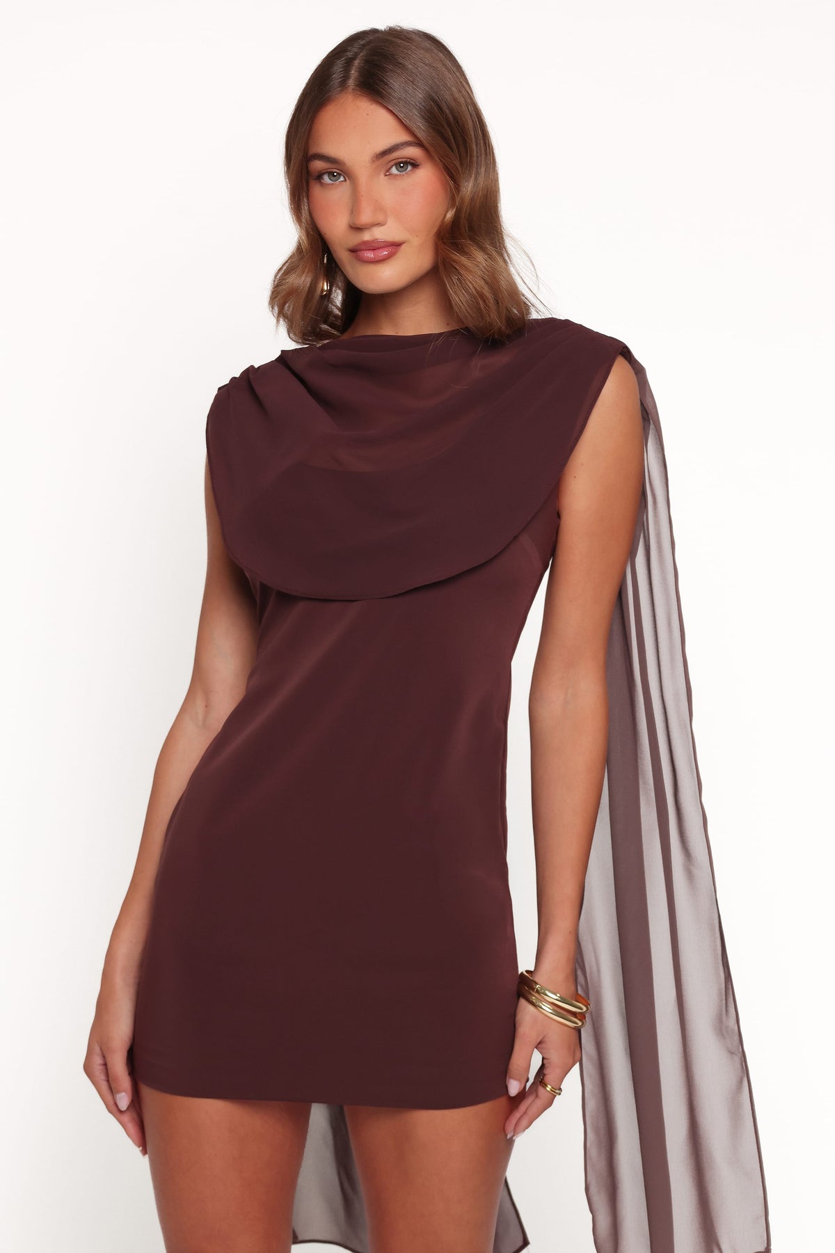 Klarissa Mini Dress - Brown