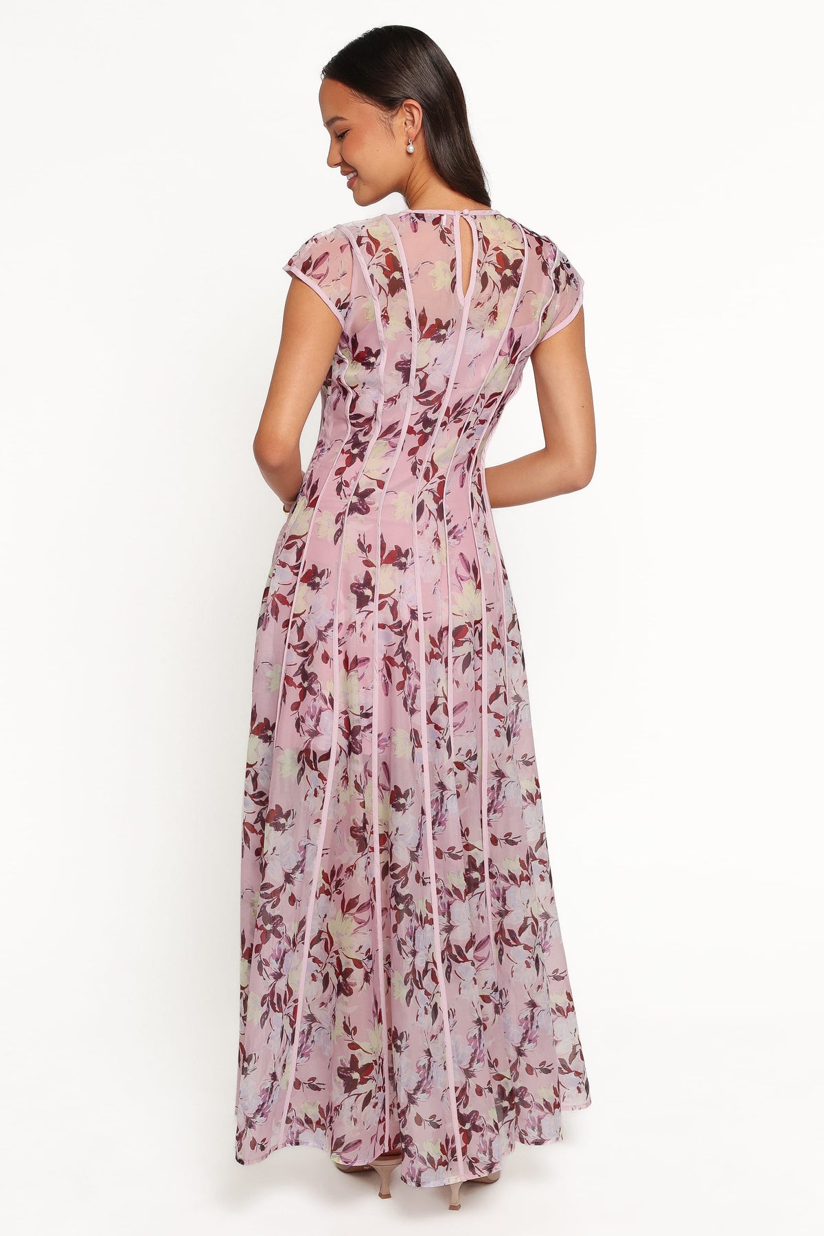 Livio Maxi Dress - Lilac Floral