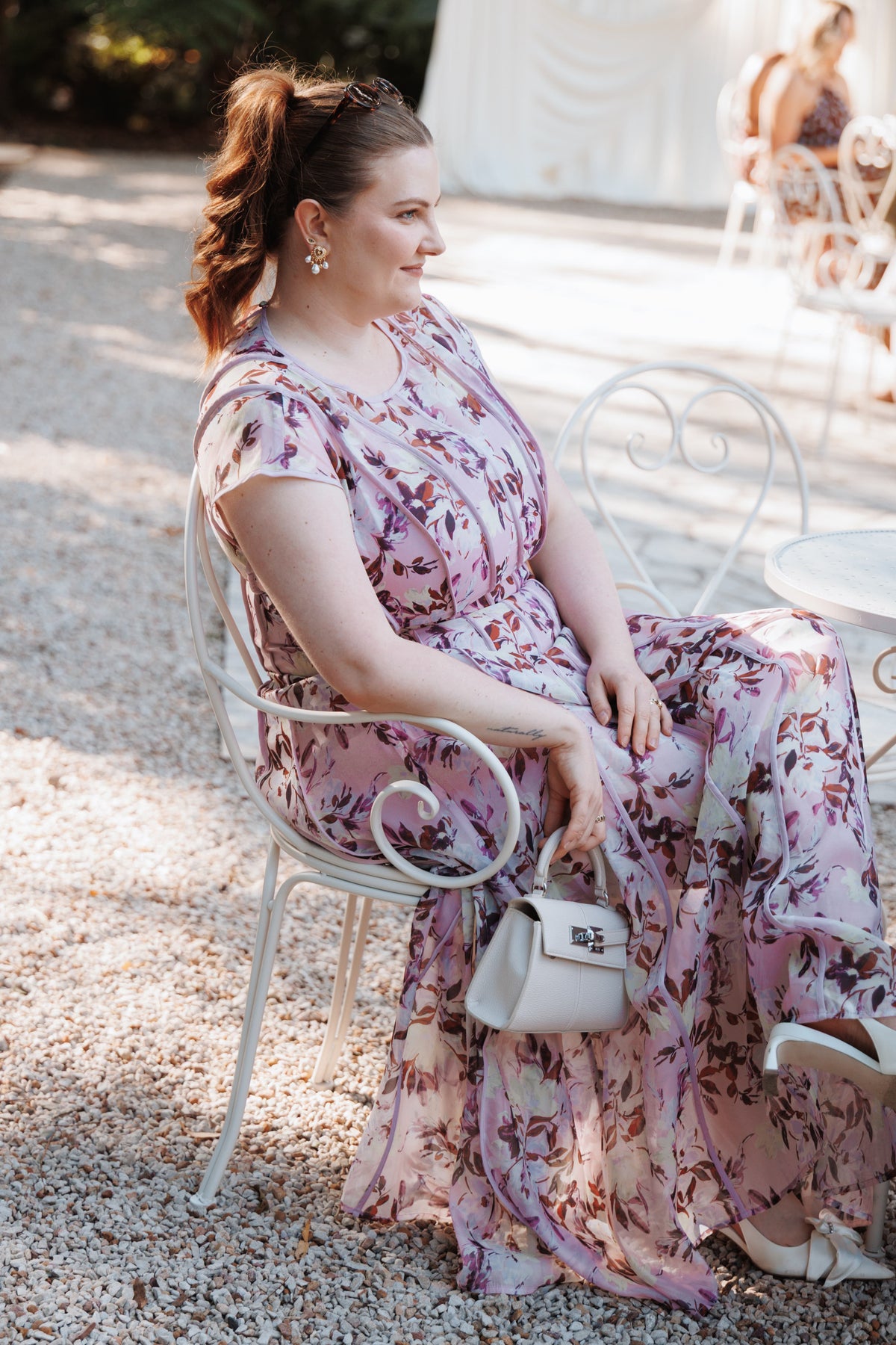 Livio Maxi Dress - Lilac Floral