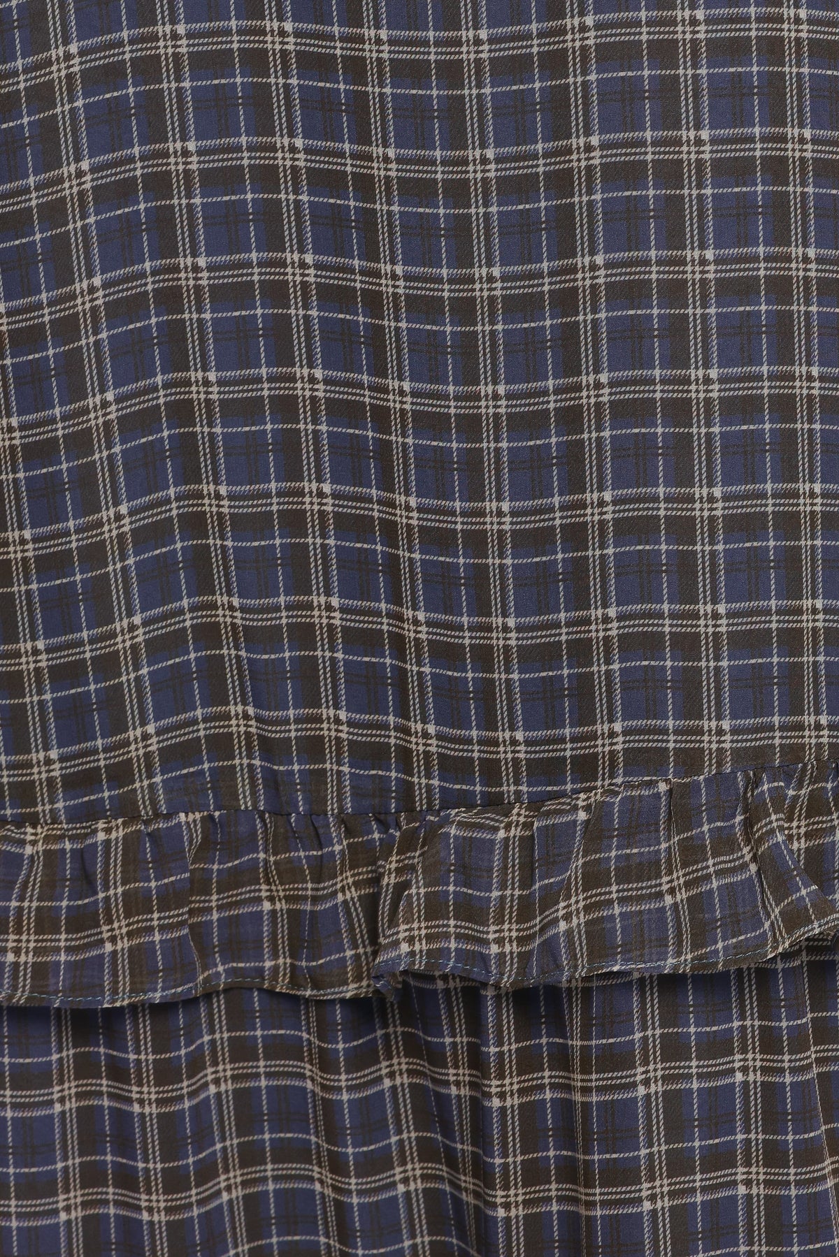 Minka Maxi Dress - Blue Plaid
