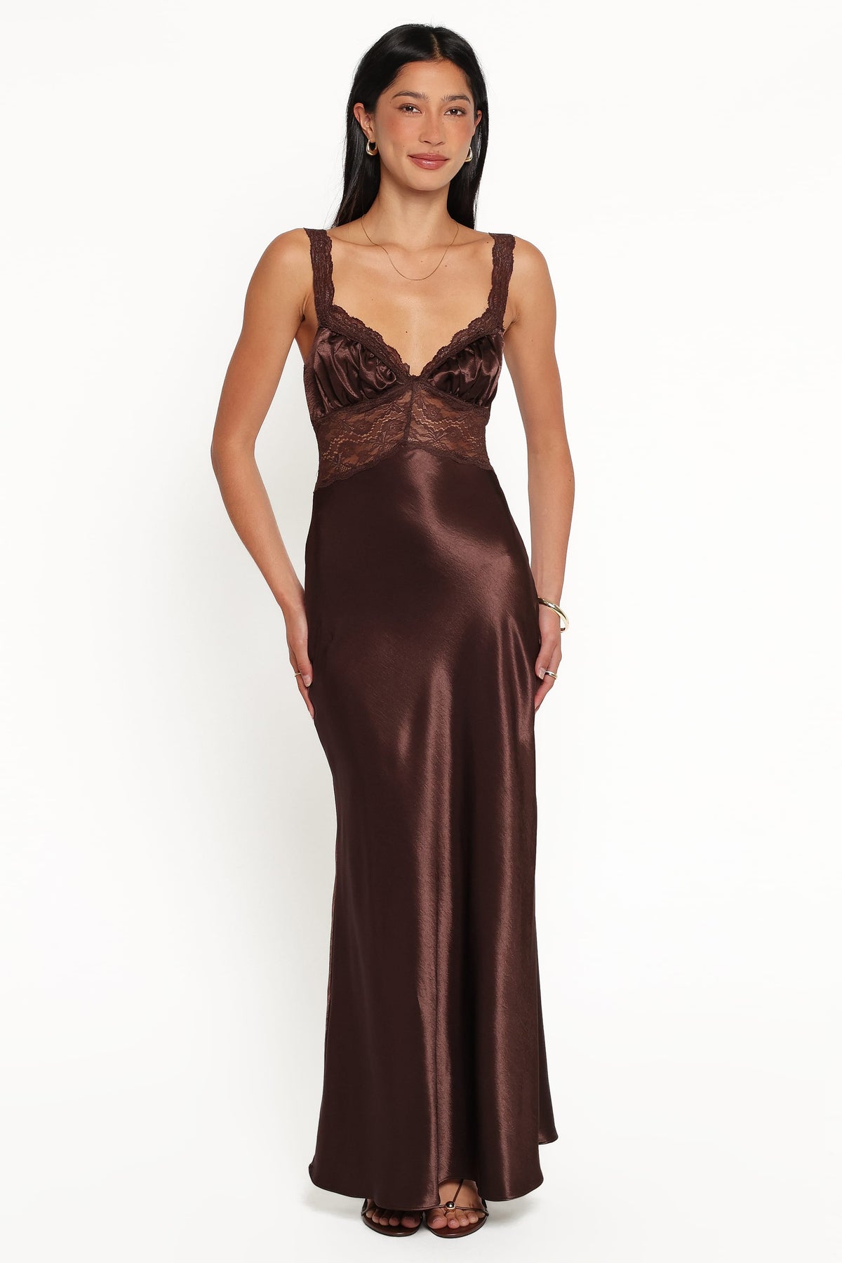 Nitara Maxi Dress - Brown